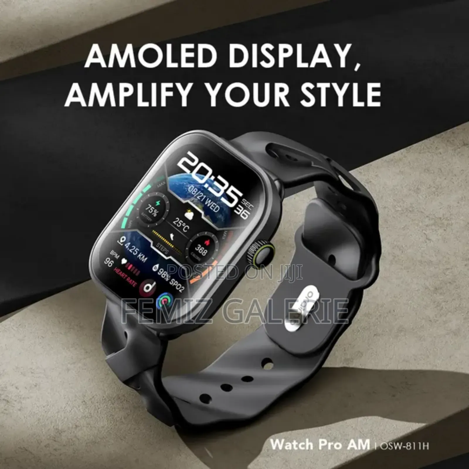 Oraimo Watch Pro Am 1.85′′ Amoled Ip68 Smart Watch