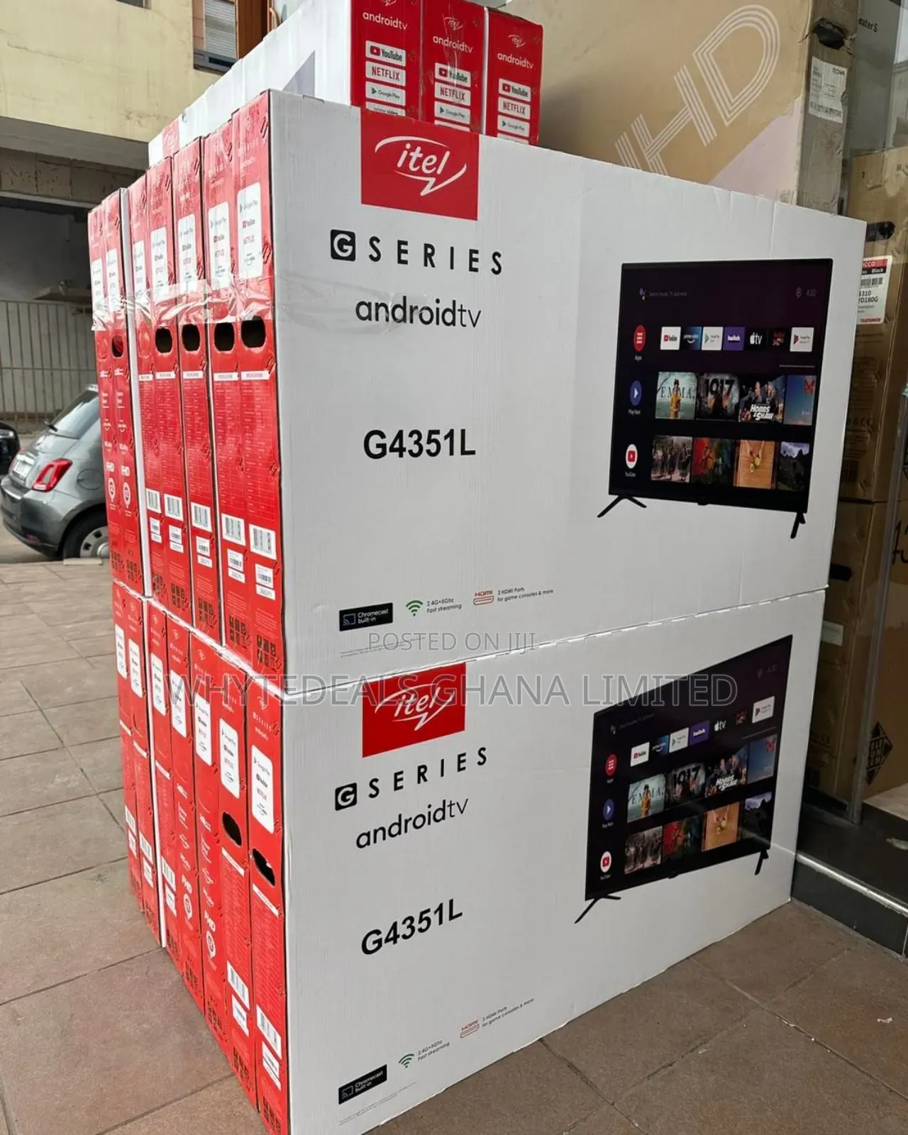 Itel Smart 43'' Android Full HD Wi-Fi NETFLIX LED TV 2023