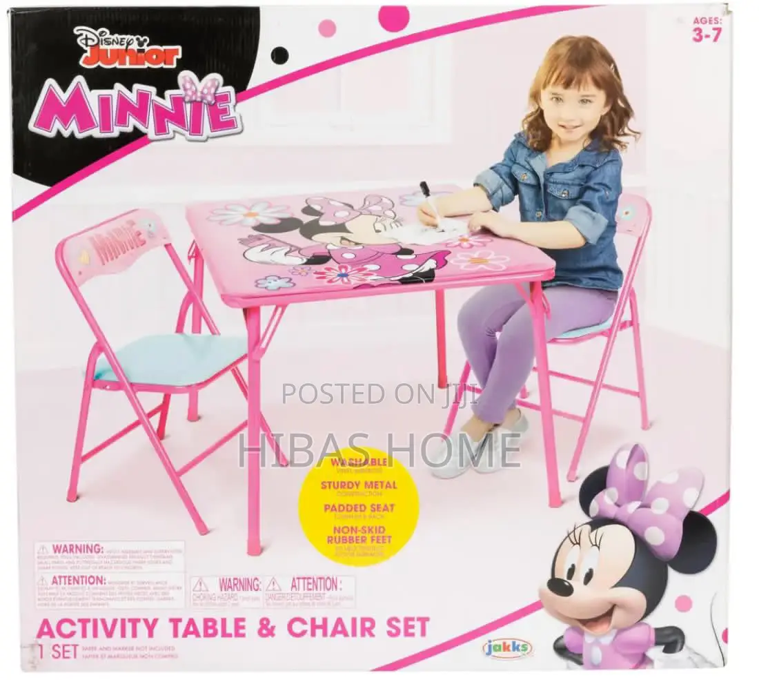 Nickelodeon Minnie Mouse Kids Table 2 Chairs (3-7yrs)
