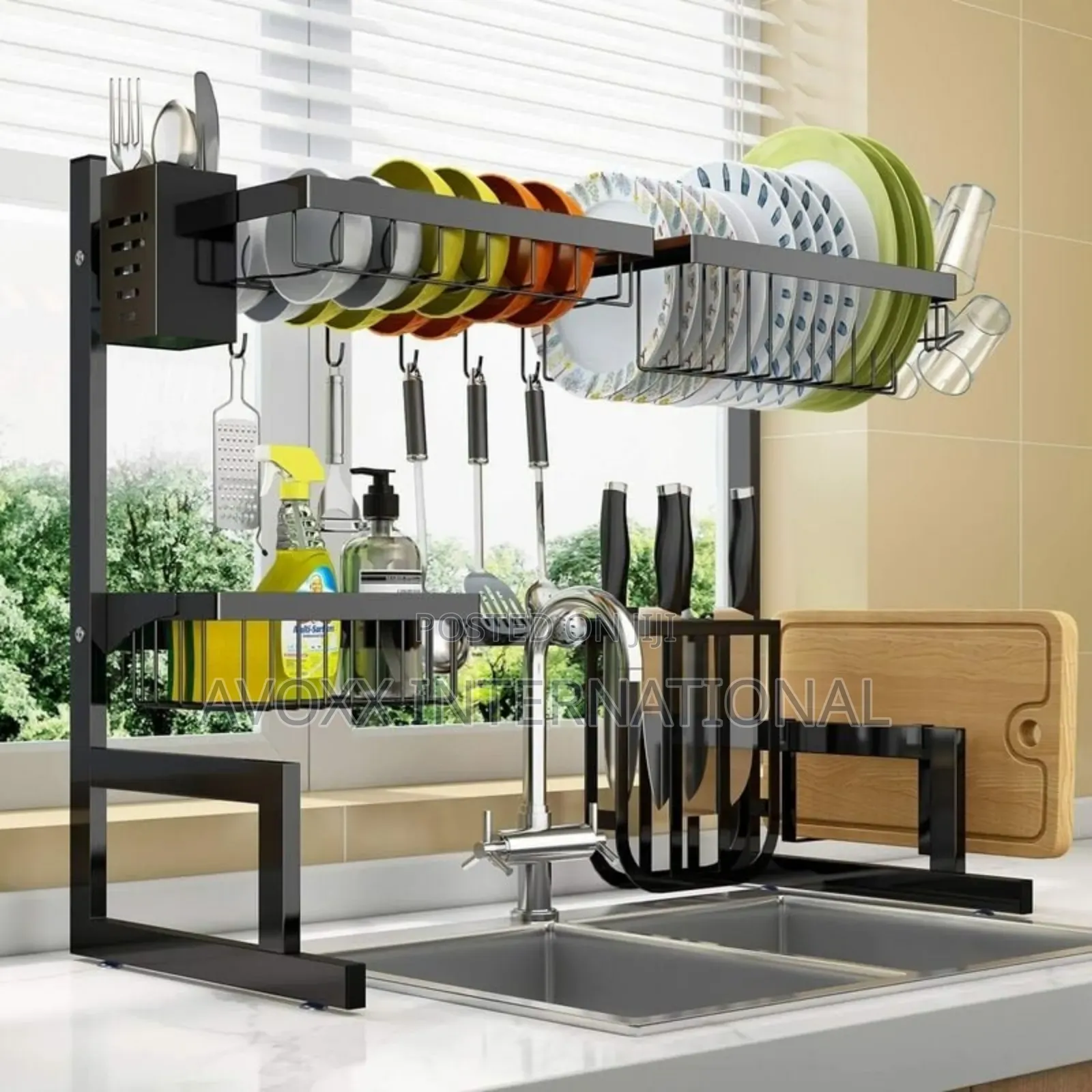 Dish Drainer Stainless Steel Sink Dish Rack 85x53cm
