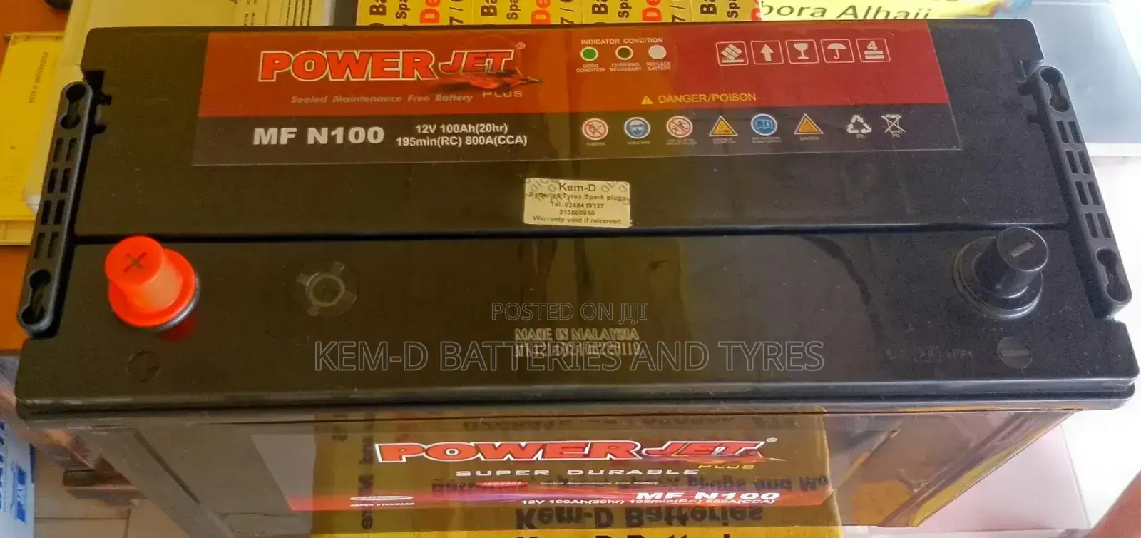 100ah Battery - 19 Plates Battery - Free Delivery