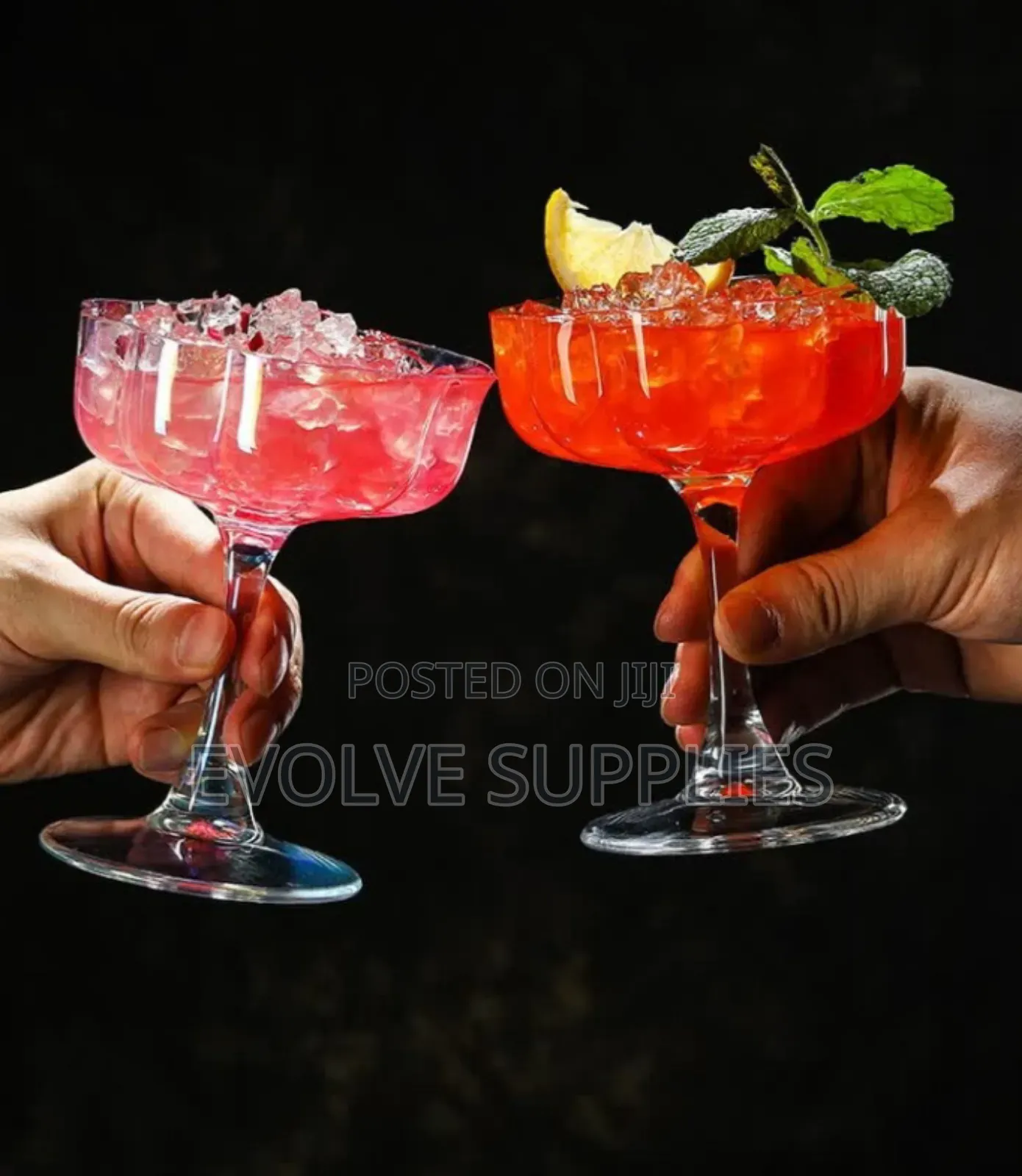 200ml Flower Edge Coupe Glass