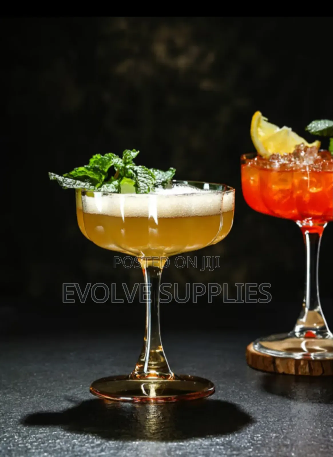 200ml Flower Edge Coupe Glass