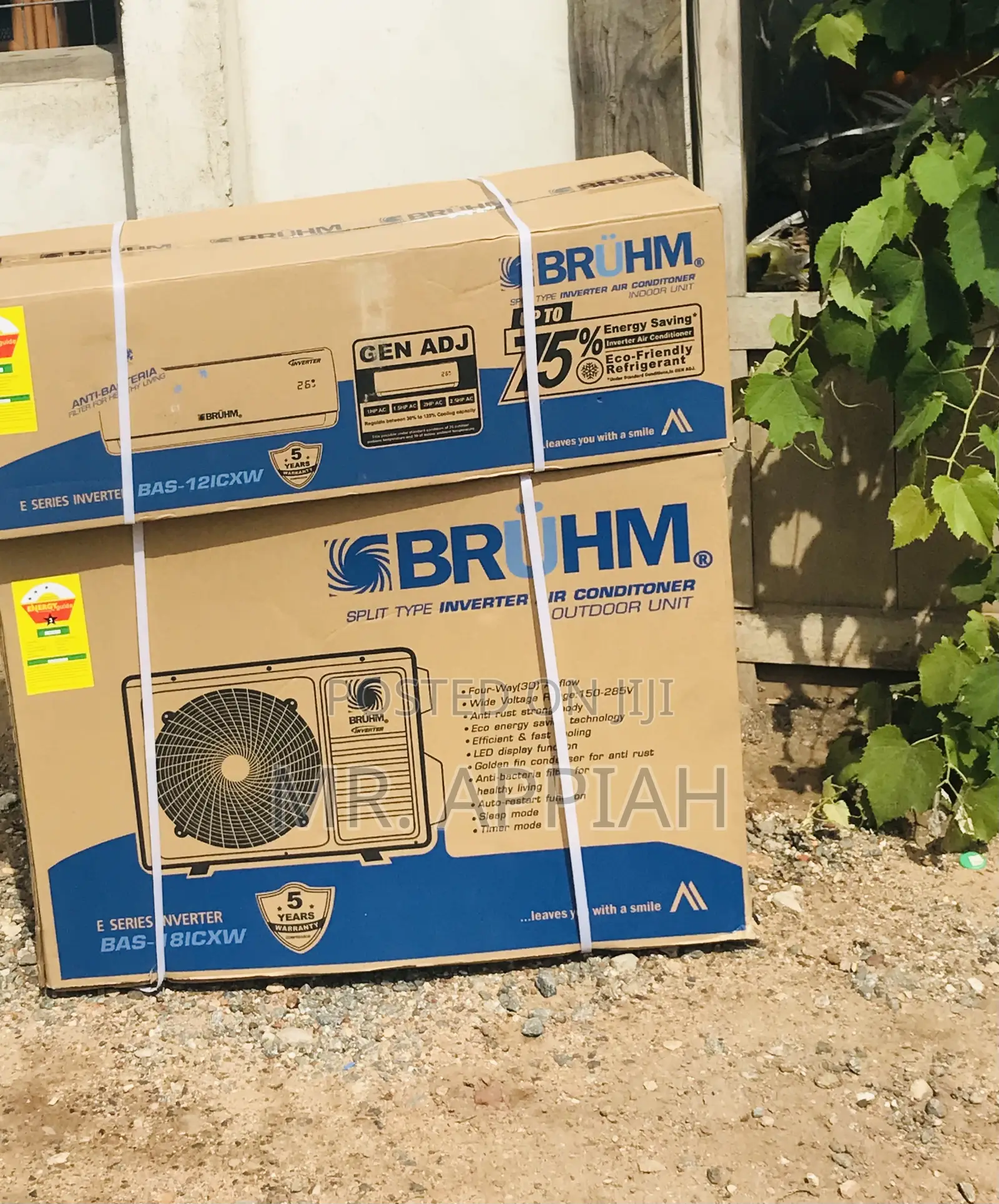 Get Bruhm 2.5hp Split Type Smart Inverter Air Conditioner.