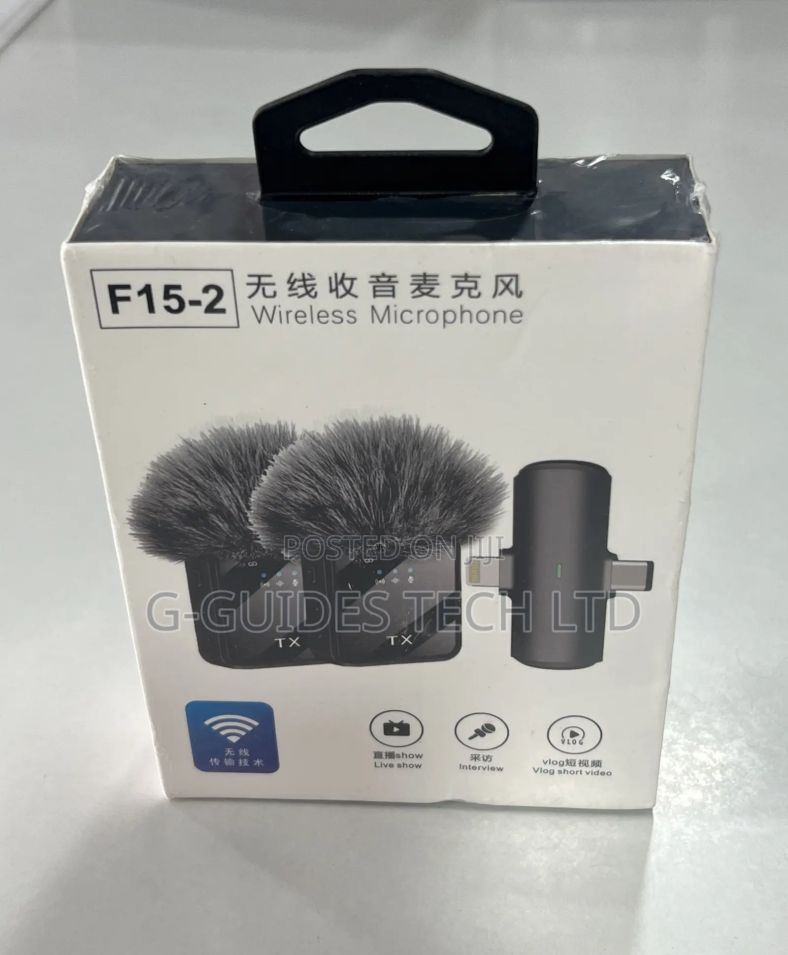F15-2 Wireless Microphone 2 In 1, Type-c/iPhone Wireless Mic