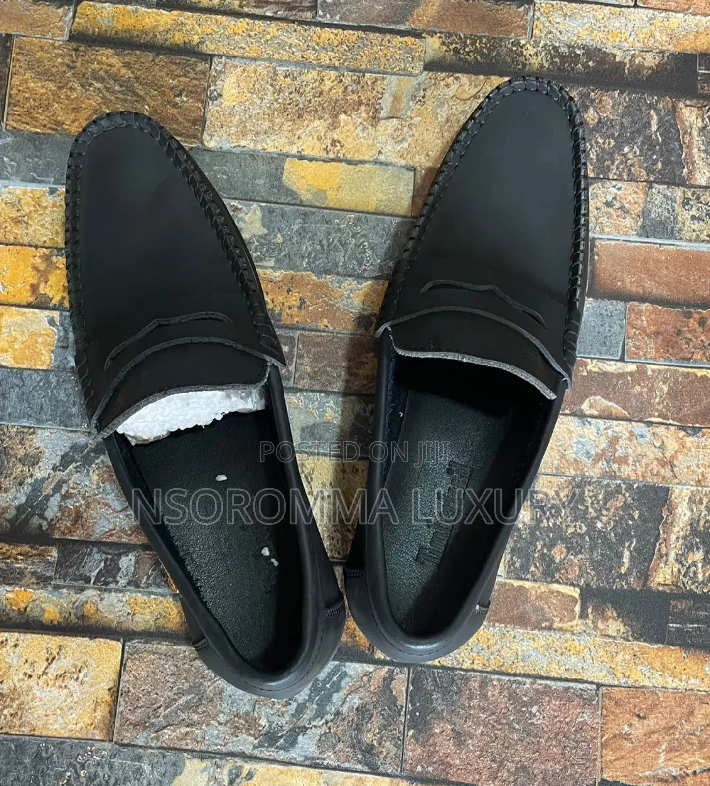 Timberland Leather Black Shoes for Big Men