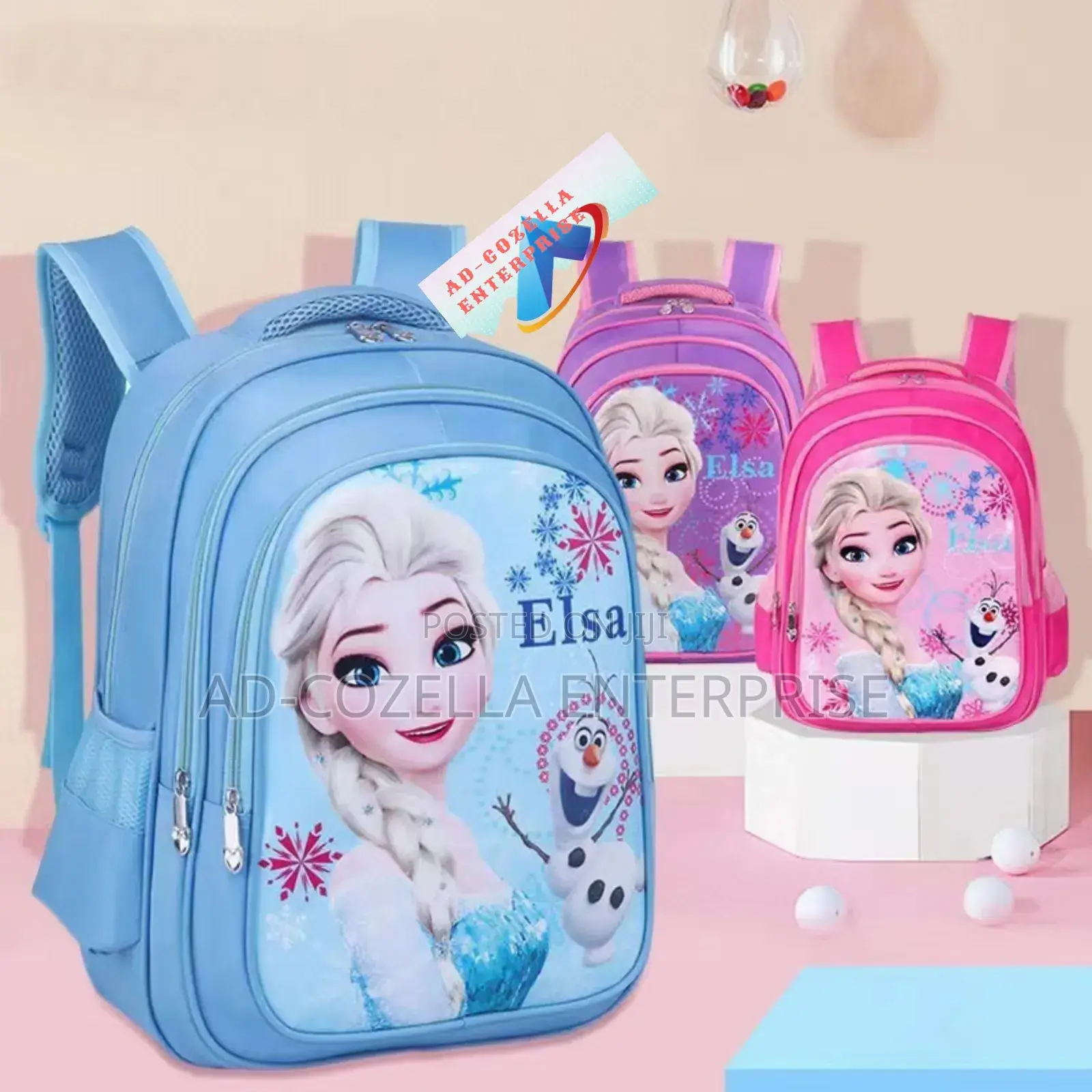 Elsa Character School Bag