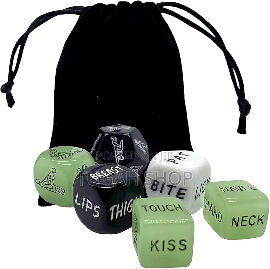 Glow in the Dark Sex Dice - 6pcs