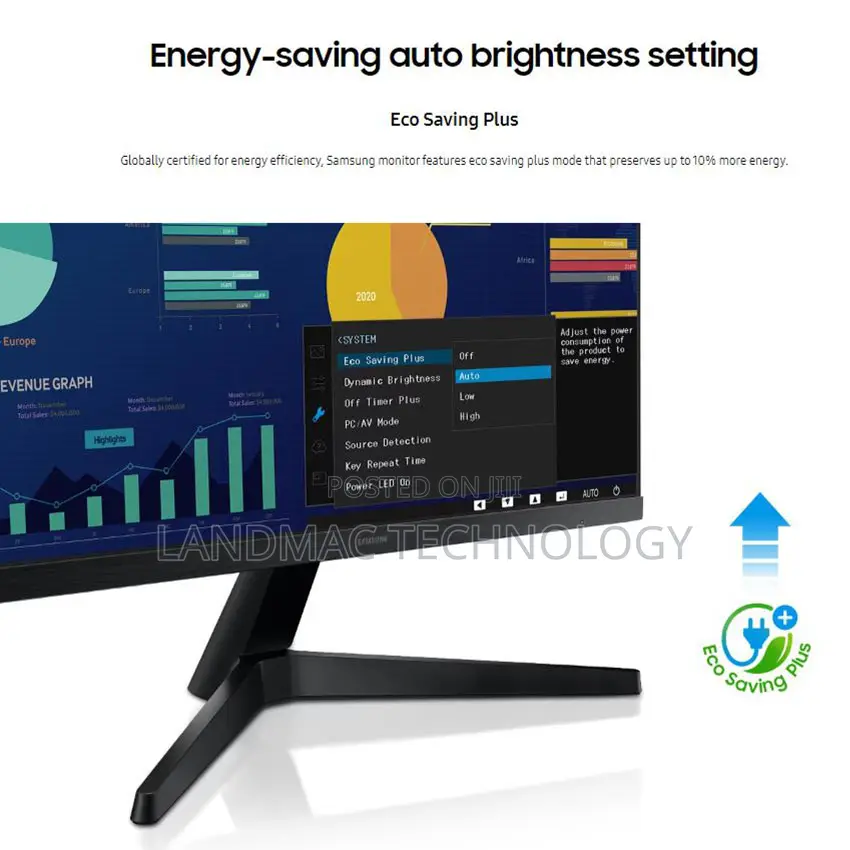 Samsung Mainstream Monitor 24′′ Flat, FHD, IPS Panel