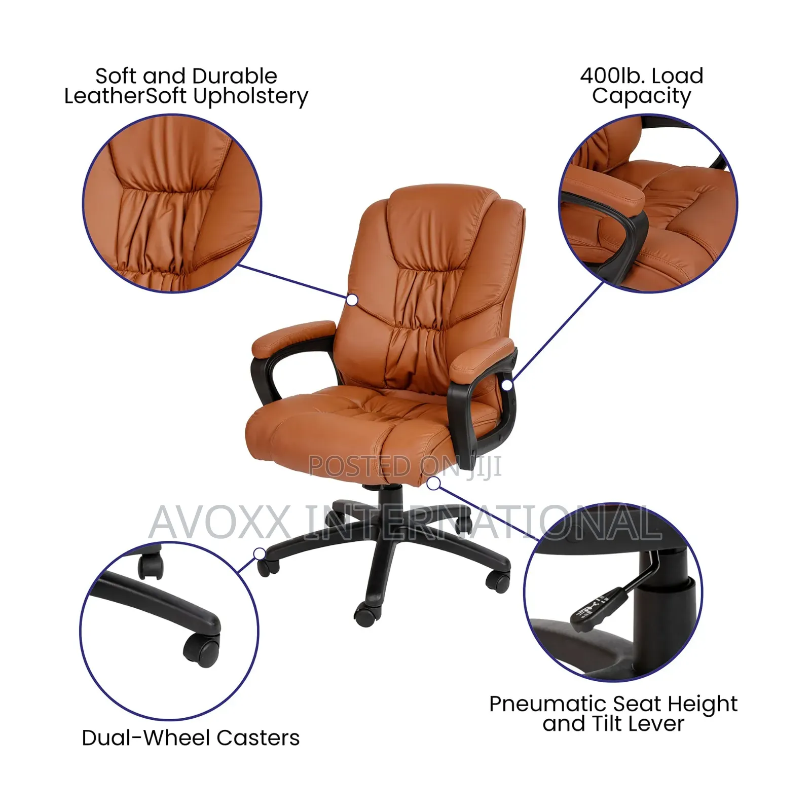 Flash Furniture Swivel Leathersoft Office Gaming Chair