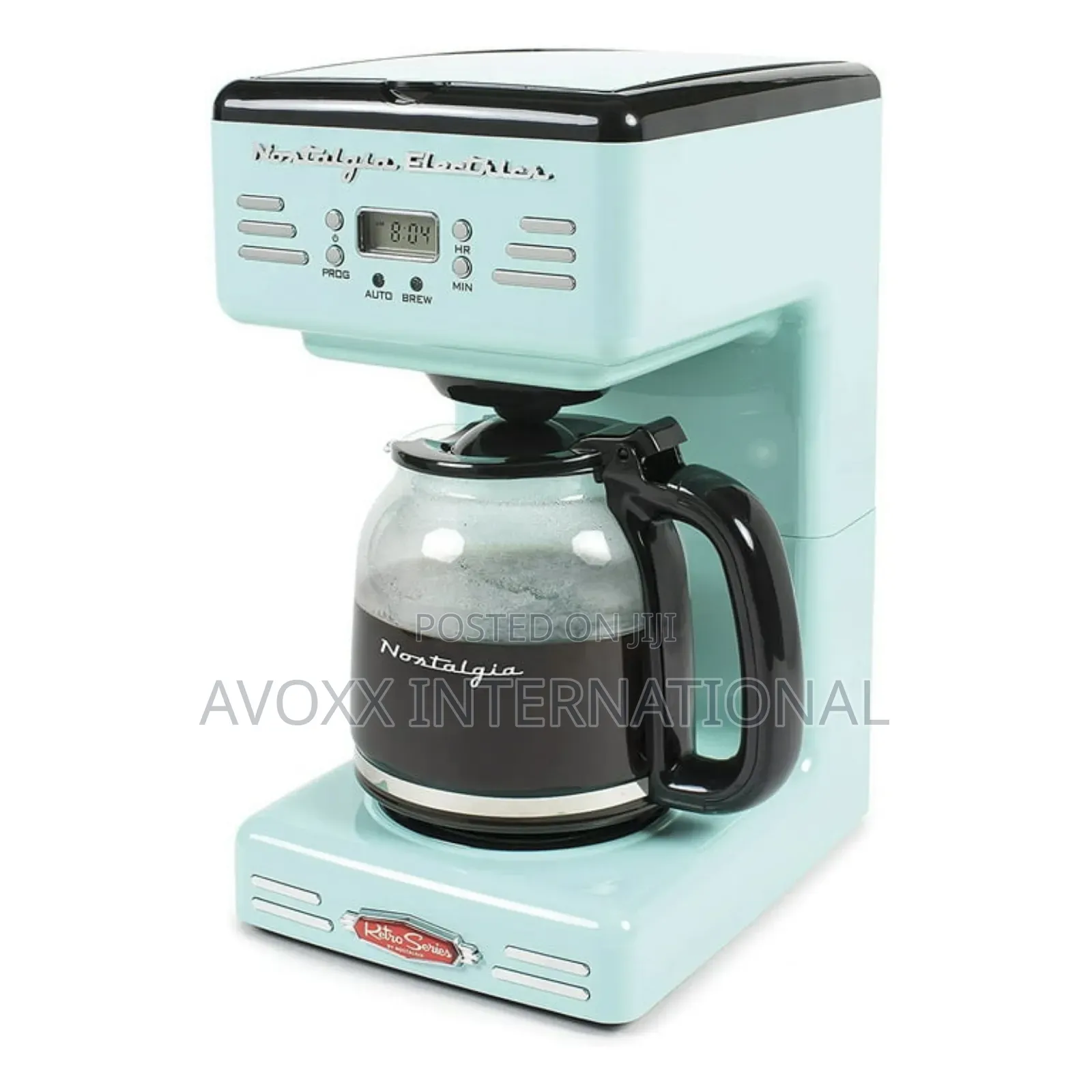 Nostalgia 12-Cup Programmable Coffee Maker W/Led Display
