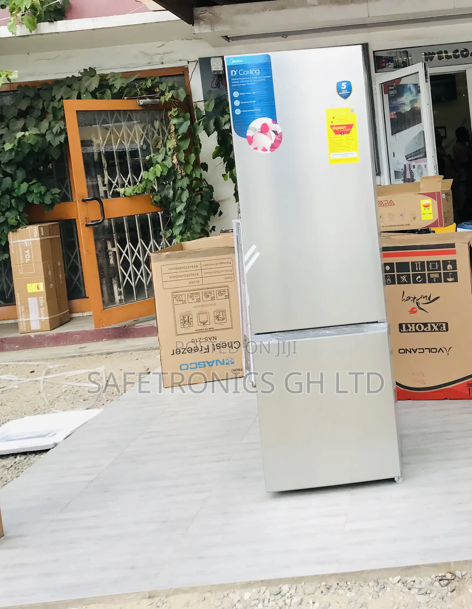 Buy Authentic Doubledoor Gray 262 Liters Midea Bottom Mount