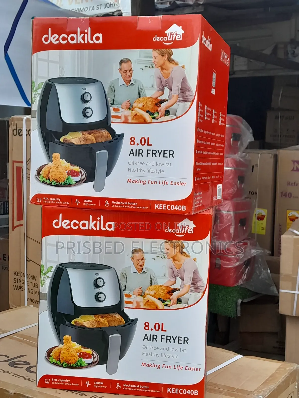 Decakila Durable Air Fryer 8.0 Litres