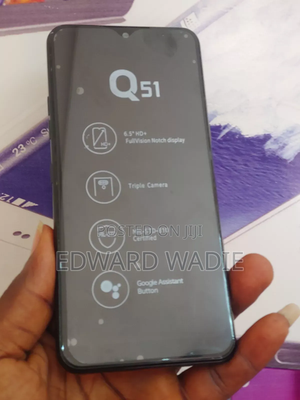 New LG Q51 32 GB Black