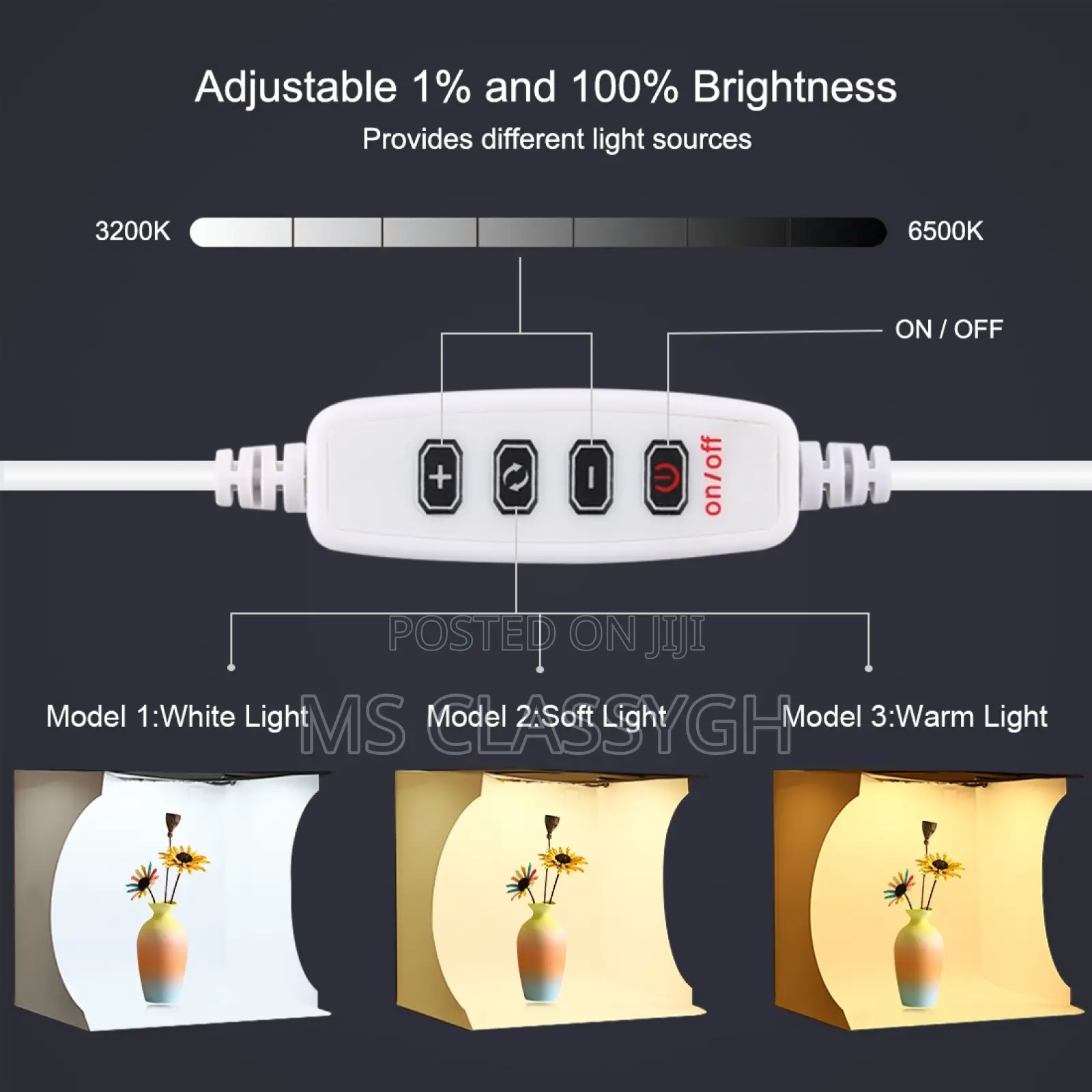 30CM PULUZ Folding Photography Portable Ring Lighting Studio