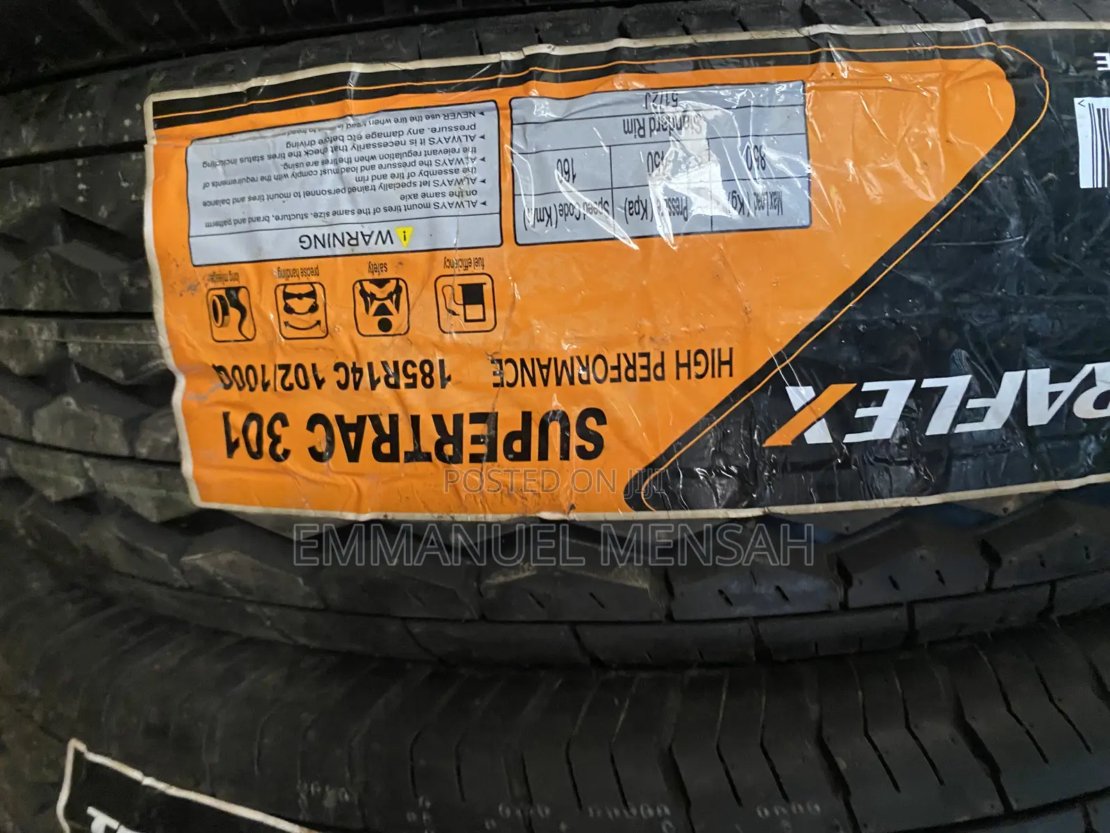 185R14C TERAFLEX Supertrac 301 High-Performance Tire