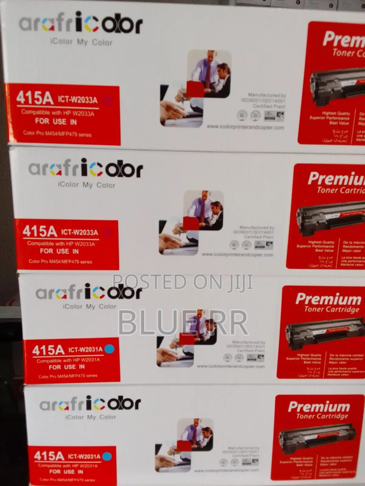 Arafricolor 415a BLK-/Yellow/Magenta/Cyan Toner Cartridge