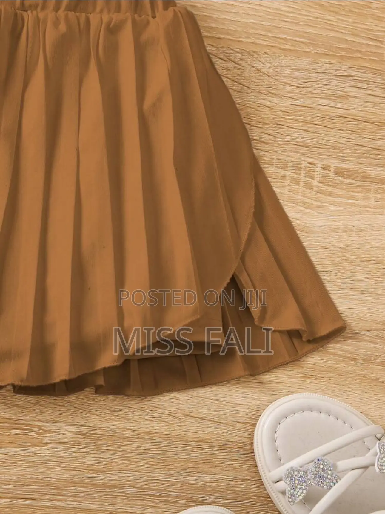 Young Girl Casual Elastic Waist Pleated Skirt Only. 4years