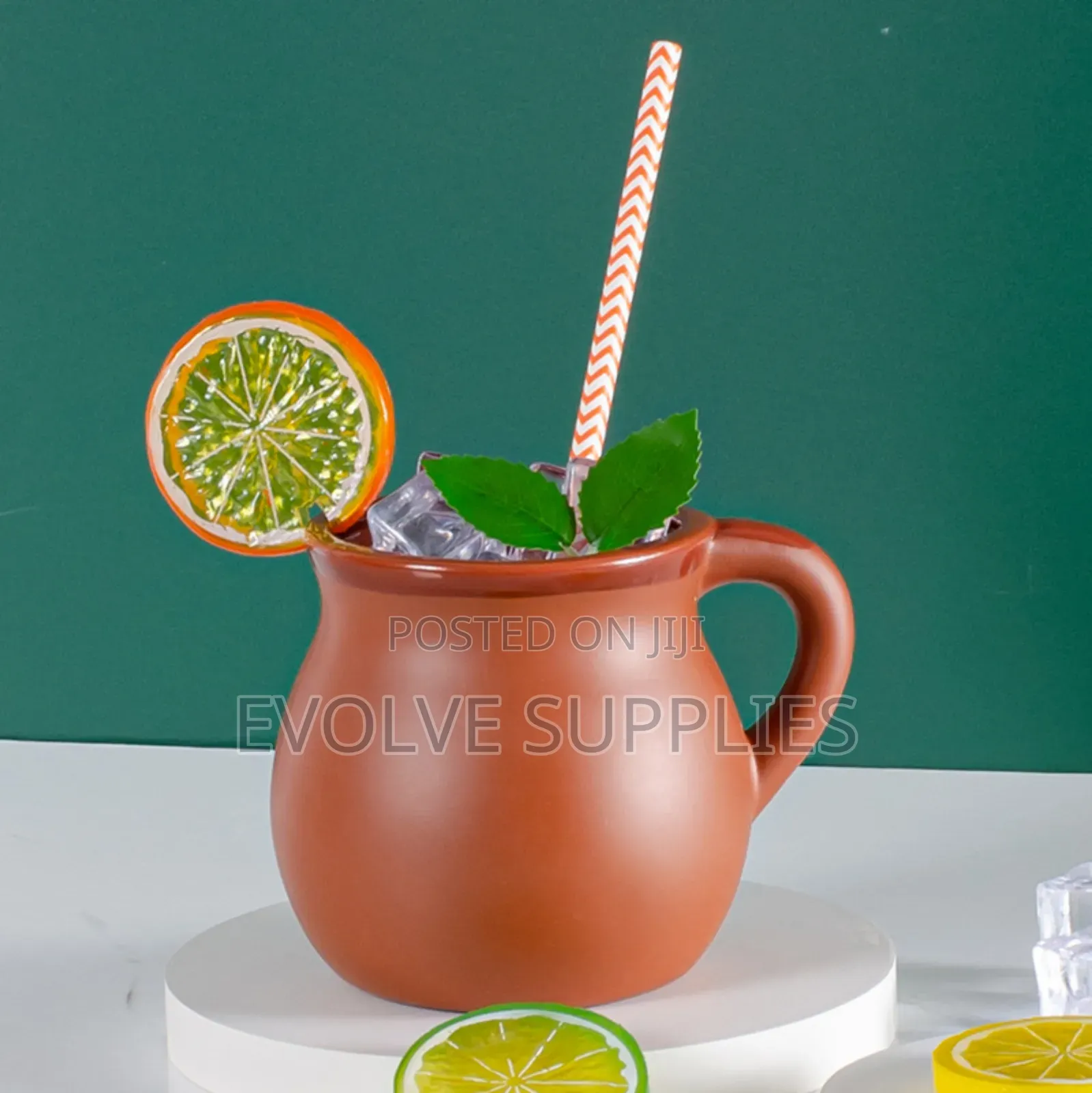 360ml Clay Cup With Handle