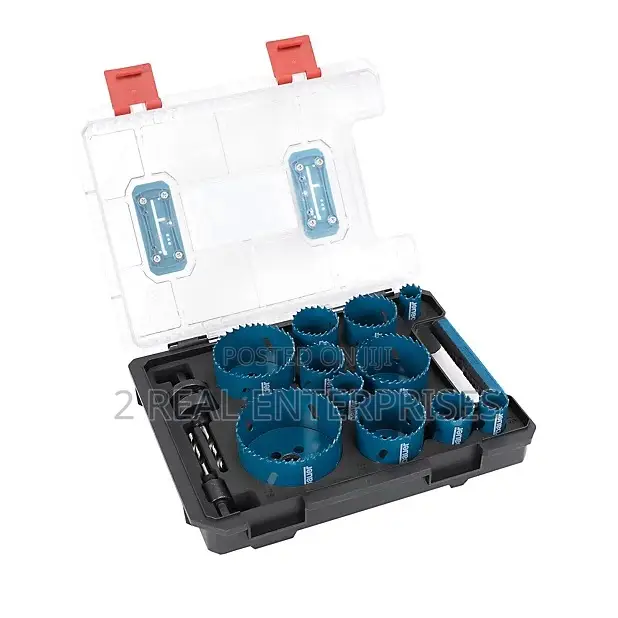 Erbauer Hole Saw Set 13pc 19-76mm 2x Wood,Metal,Plastic