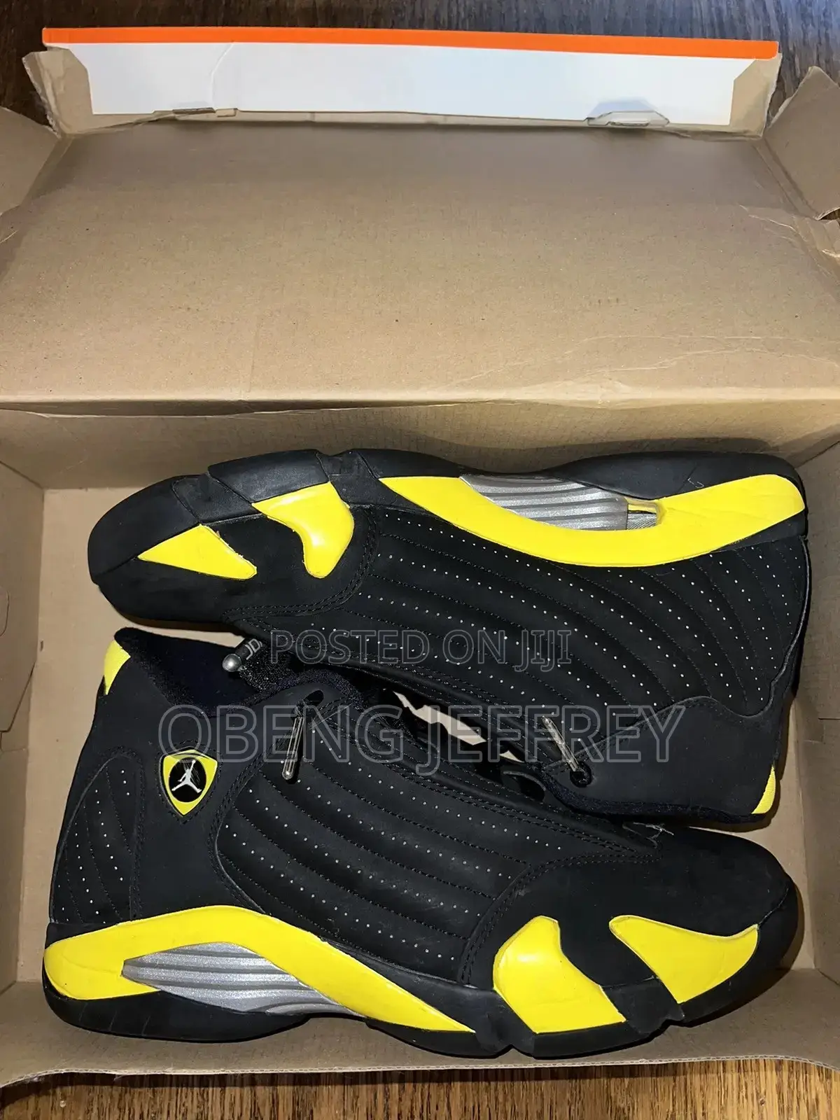 Original Jordan 14 Retro Black/Yellow
