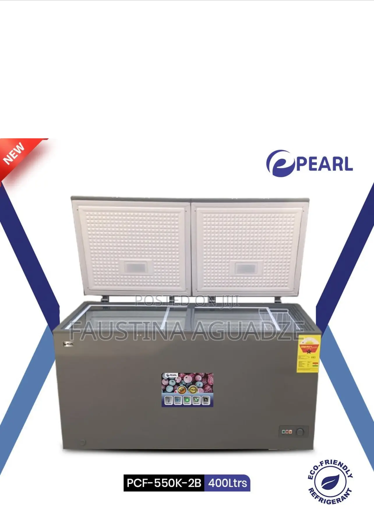 Pearl 400l Freezer Double Door