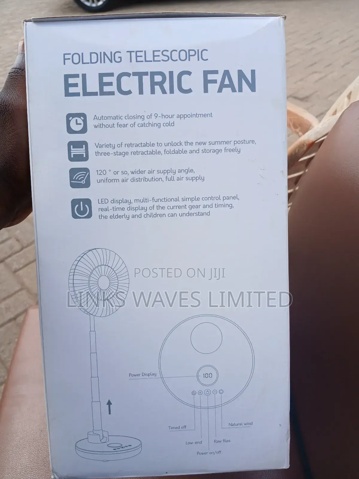 Folding Telescopic Electric Fan