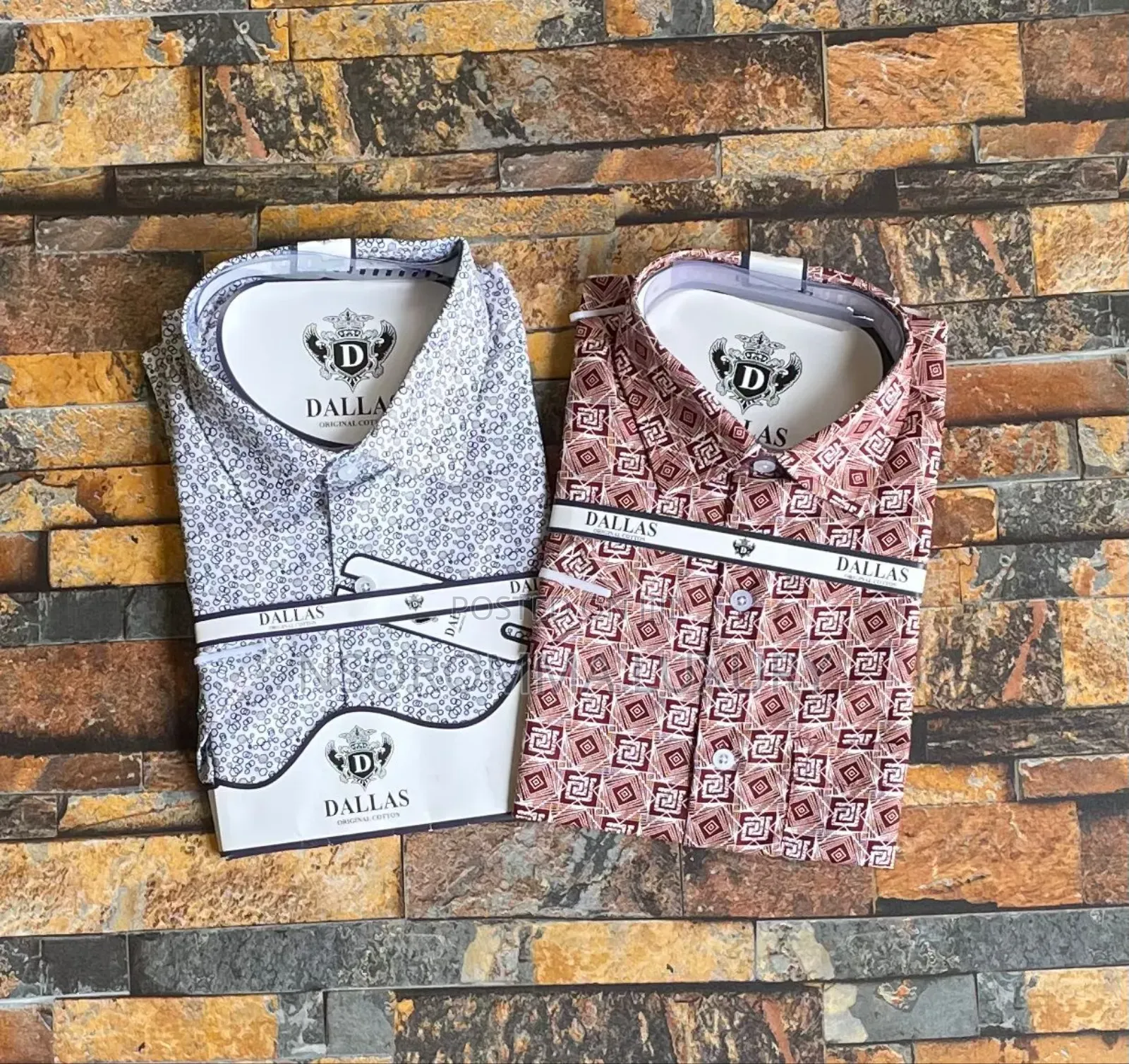 Short Sleeve Cotton Shirt for Big Men