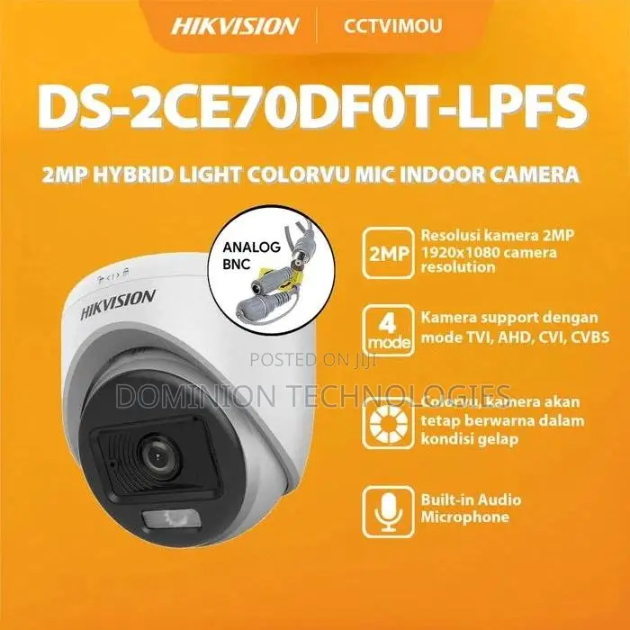 Hikvision DS-2CE70DF0T-LPFS(2.8mm) 2MP Colorvu Dual-light Fi