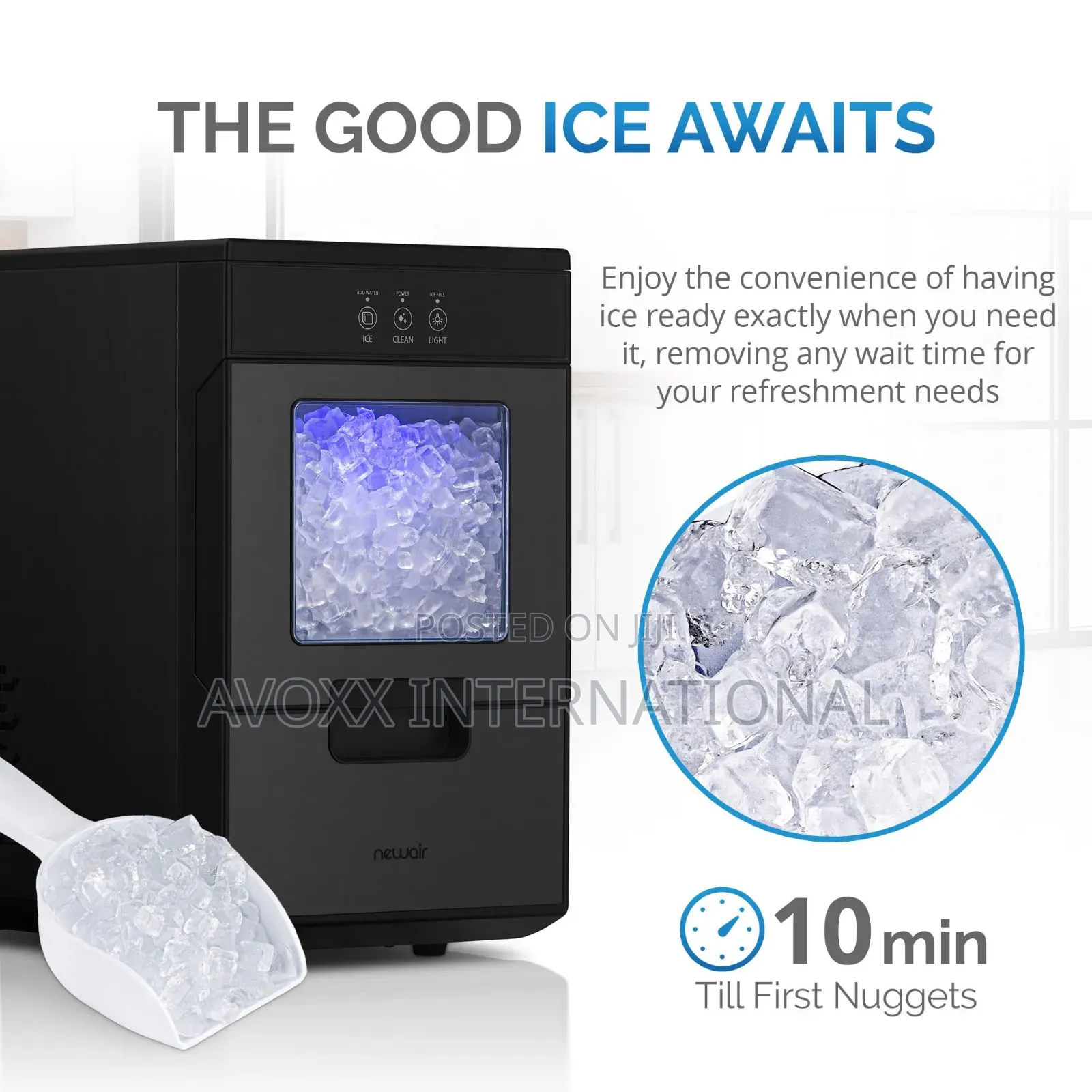 Newair Nugget Ice Maker -Countertop Sonic Ice Machine