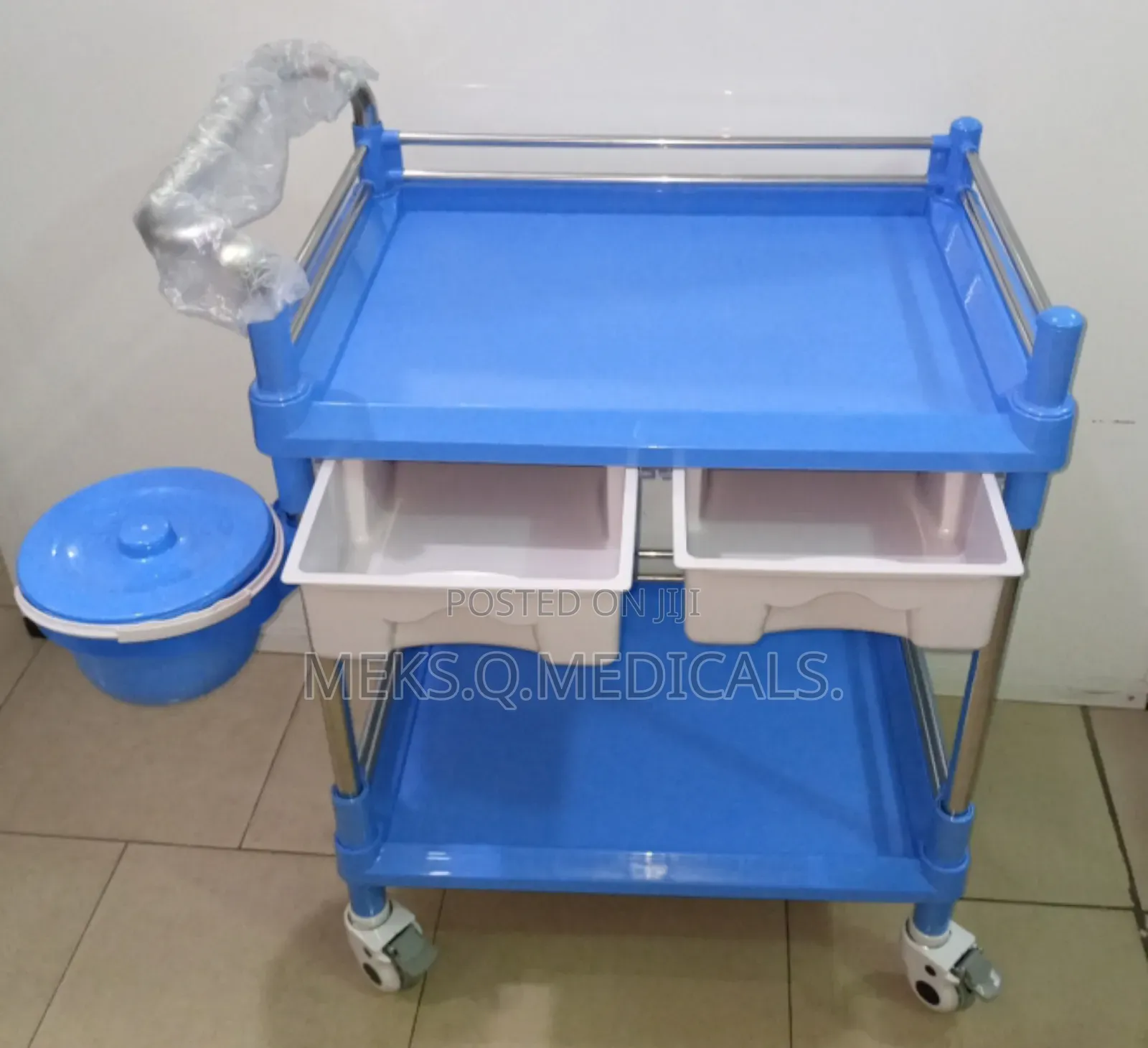 Trolley With 2 Drawers (Plastic)