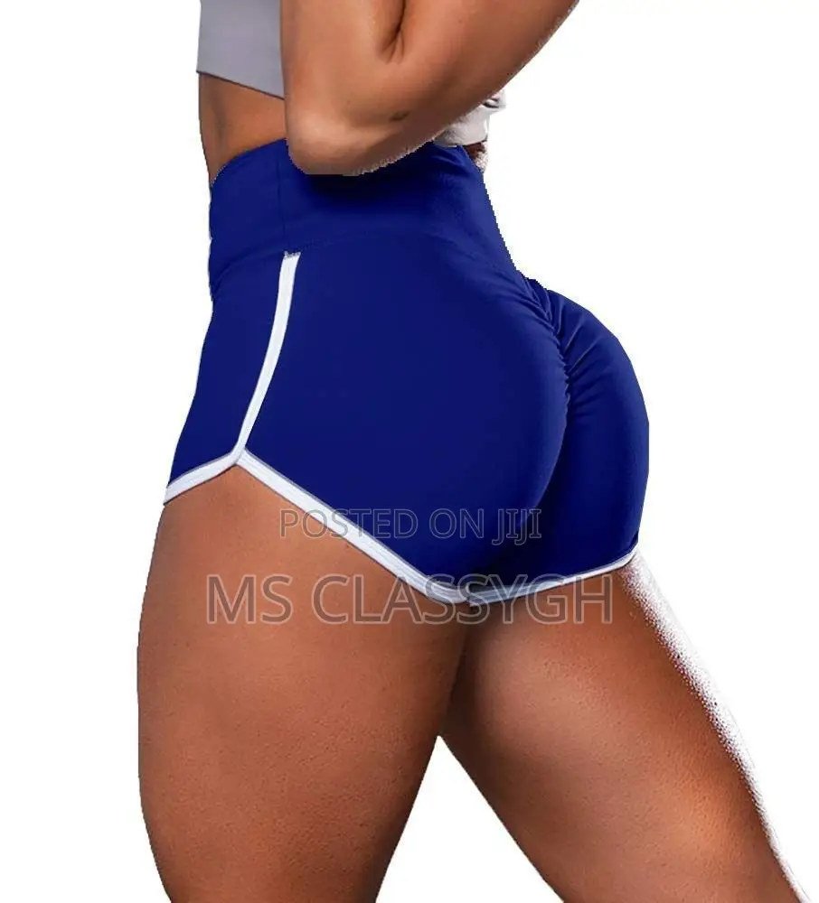 Men's Large Sexy Solid Color High Waist Yoga Sports Shorts