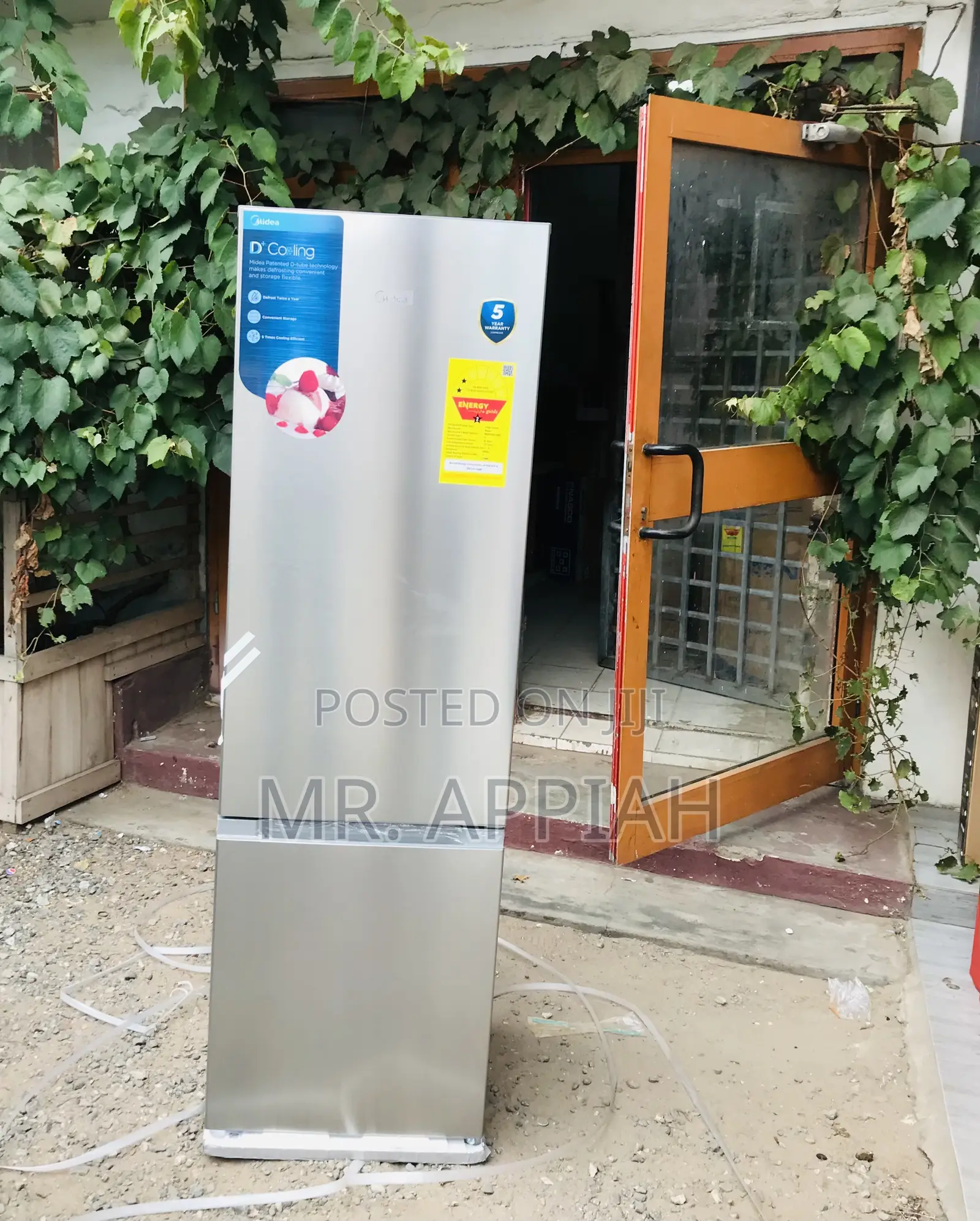 Shop Original Midea MDRB369FGN02 262L Double Door Fridge.