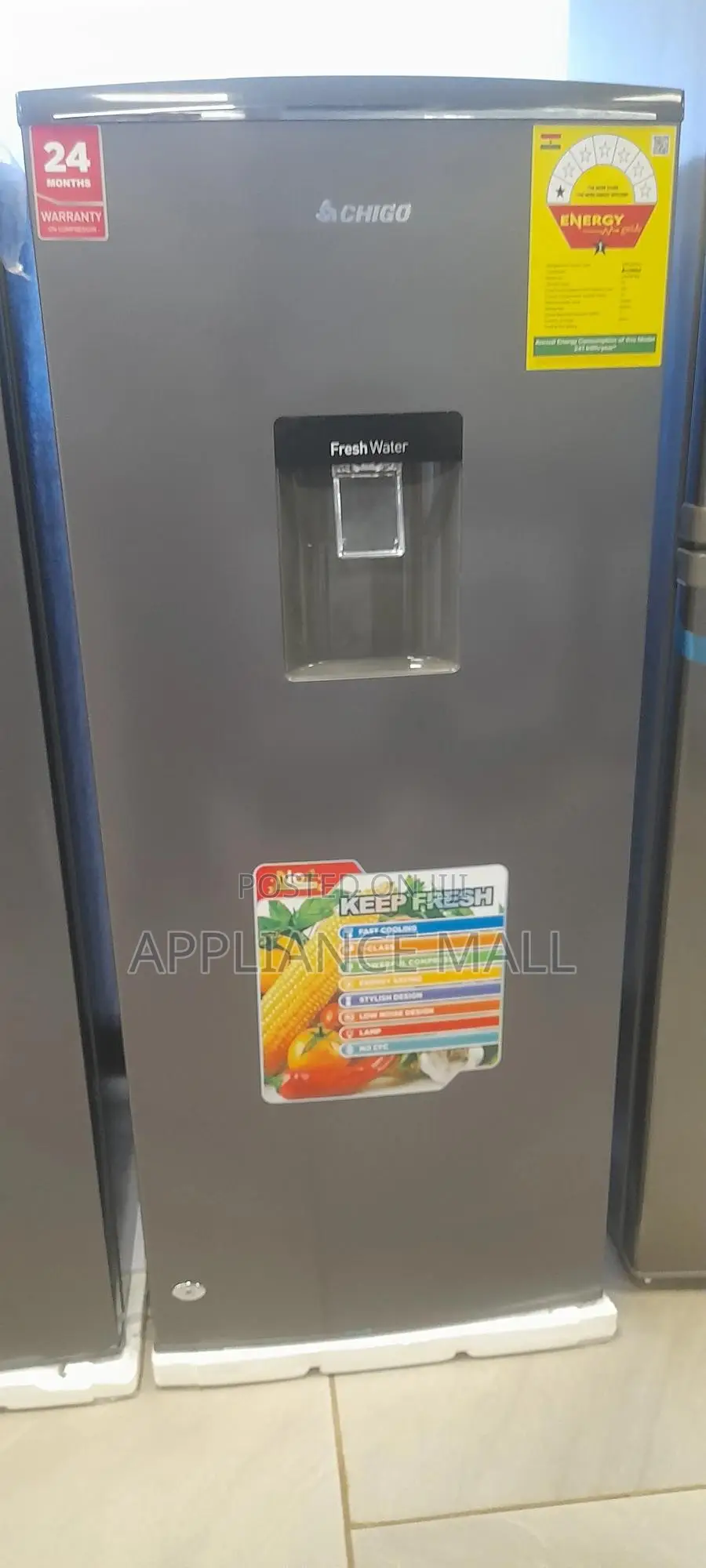 Chigo Fridge Single Door 190L