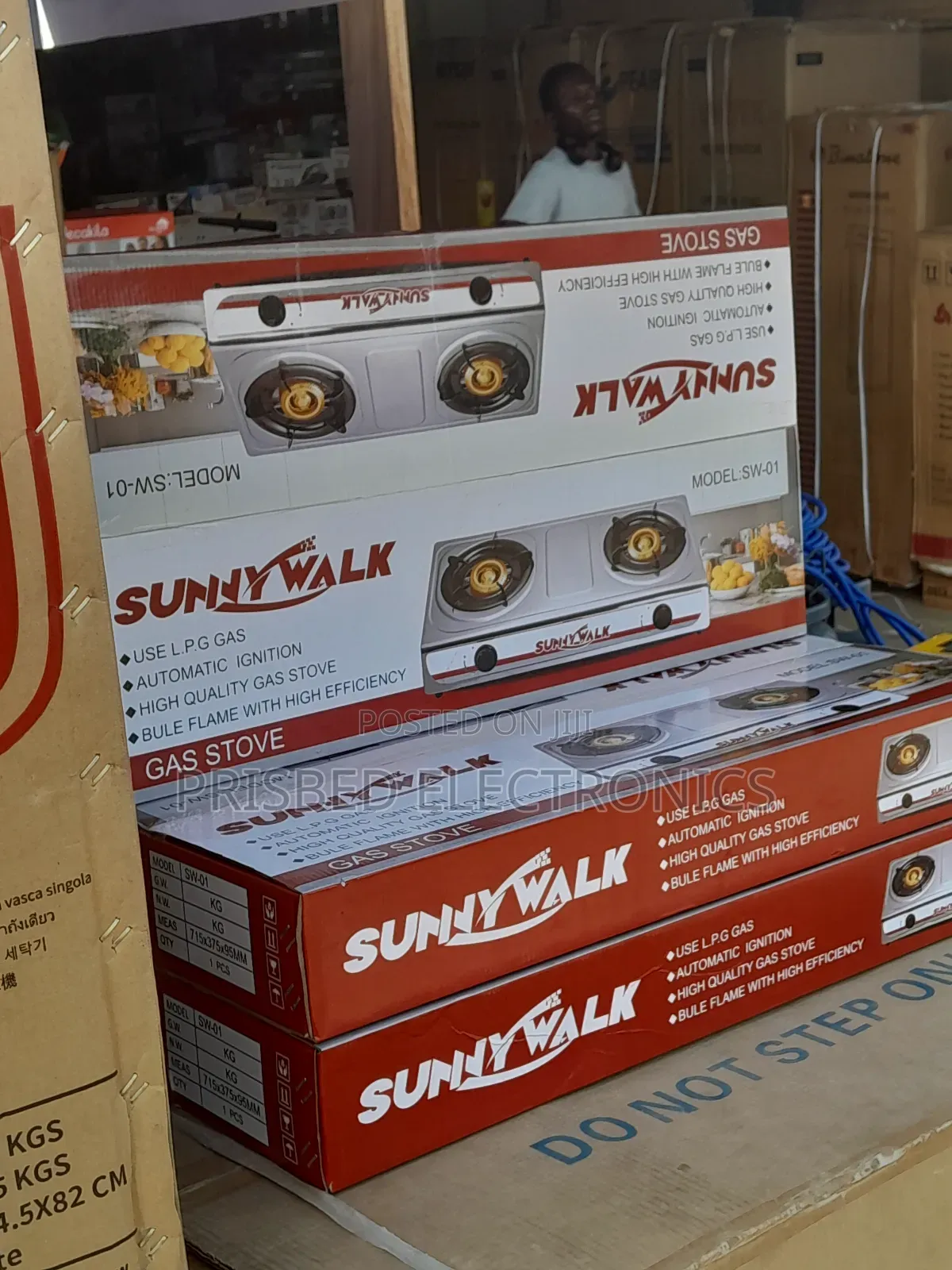 Sunny Walk 2 Burner Automatic Gas Stove