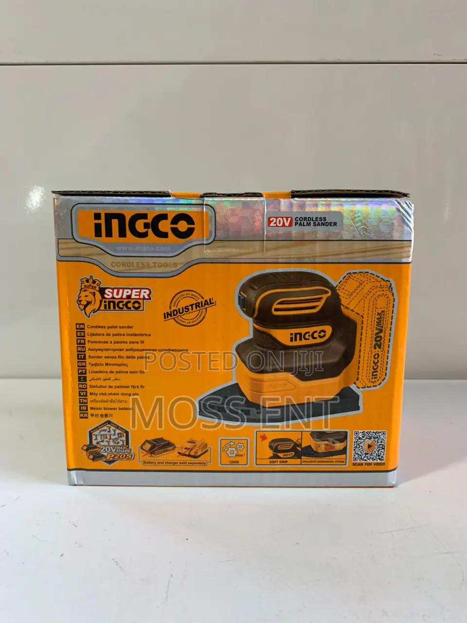 Ingco Cordless Palm Sander 20v - P1c12 - Cpsli2014
