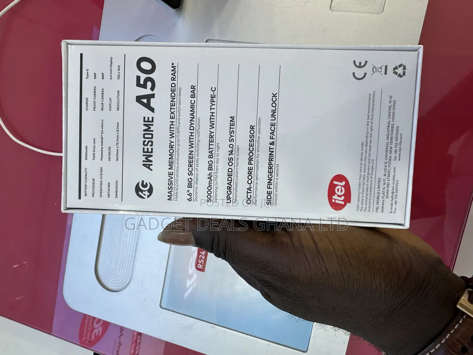 New Itel A50 128 GB Black