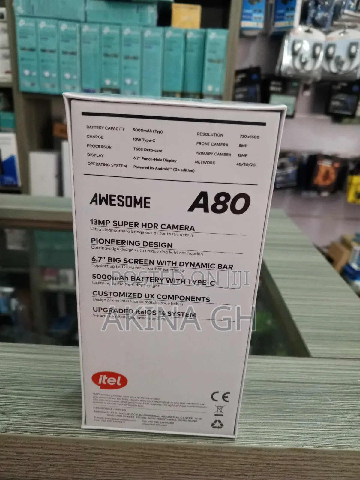 New Itel A80 128 GB Blue