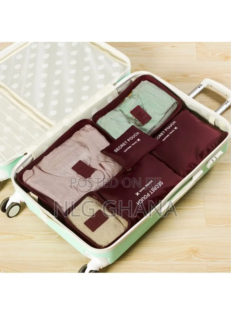 6pcs/Set Travel Storage Bag Clothes Tidy Luggage Ghx4958