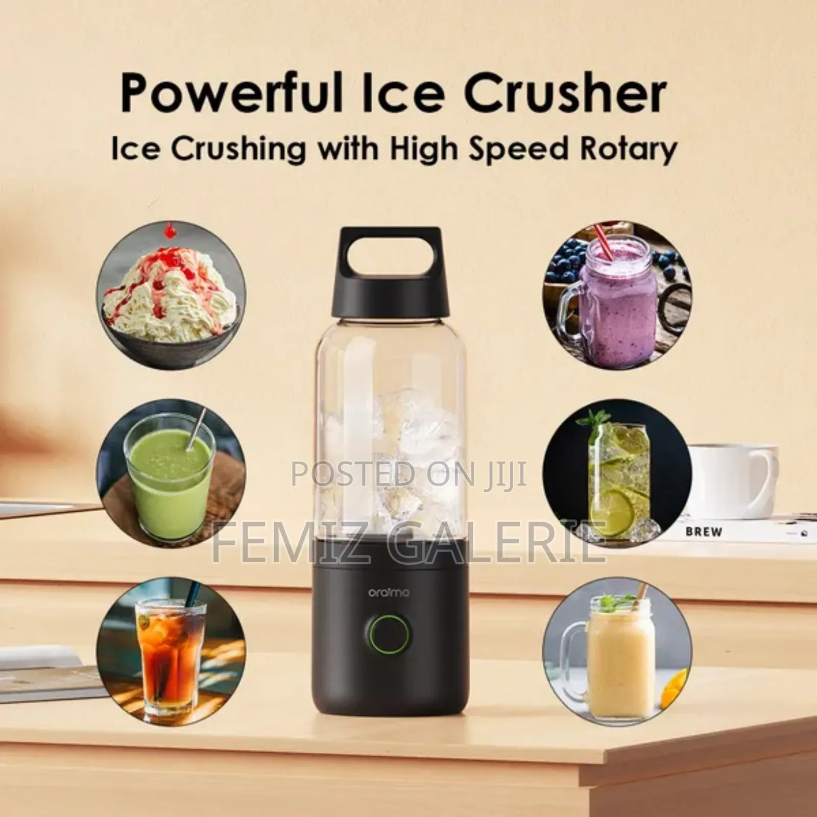 Oraimo Smart Blender Go 500ml Portable Blender