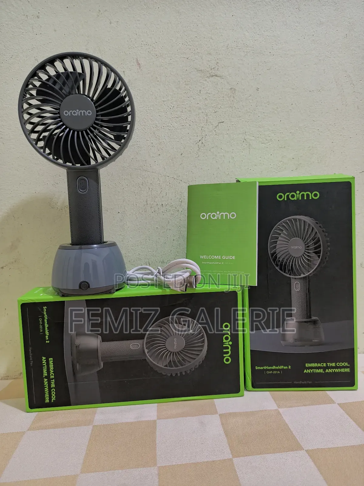 Oraimo Smart Handheld Fan With Light Base