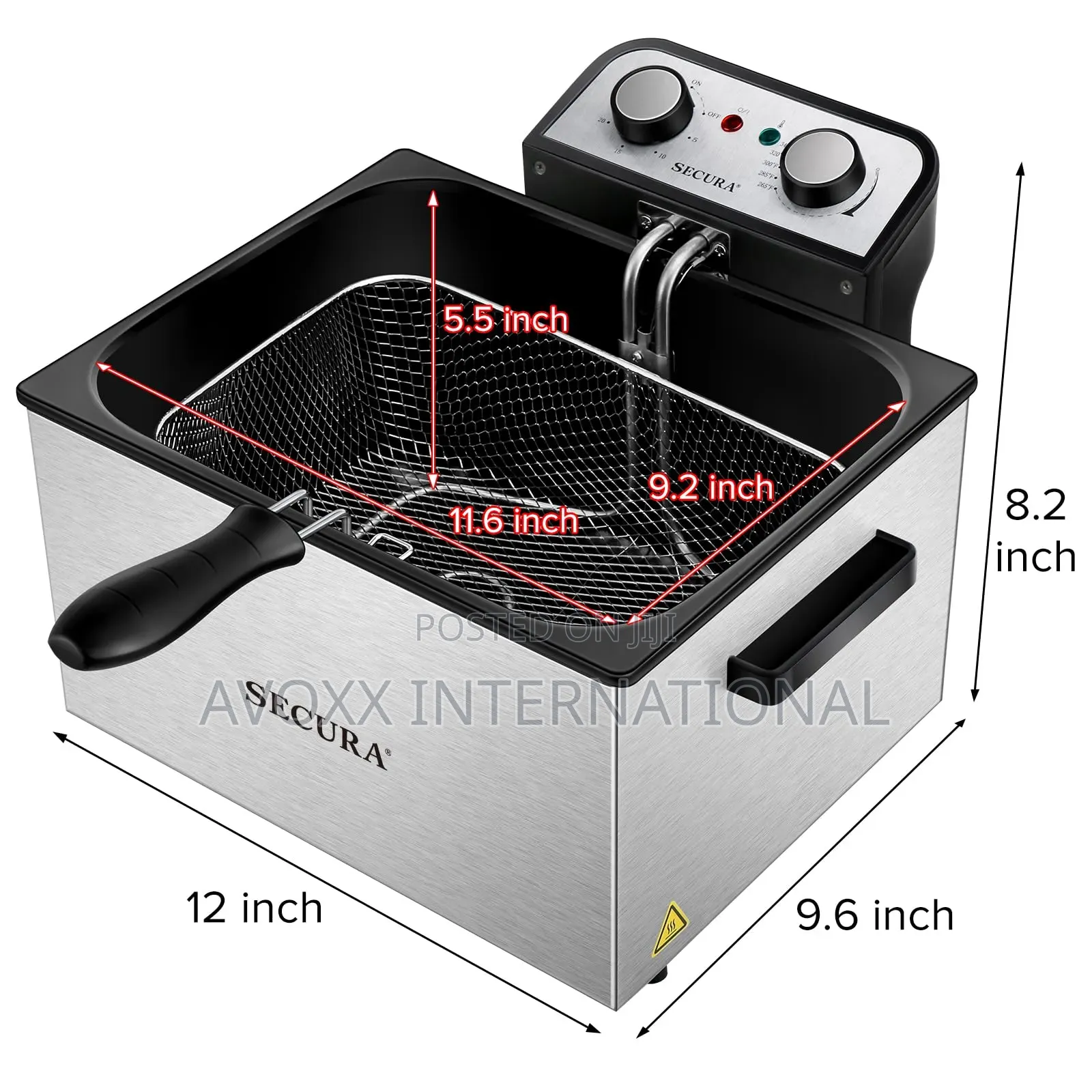 Secura Electric Deep Fryer 1800w-Watt Large 4.0l/4.2qt