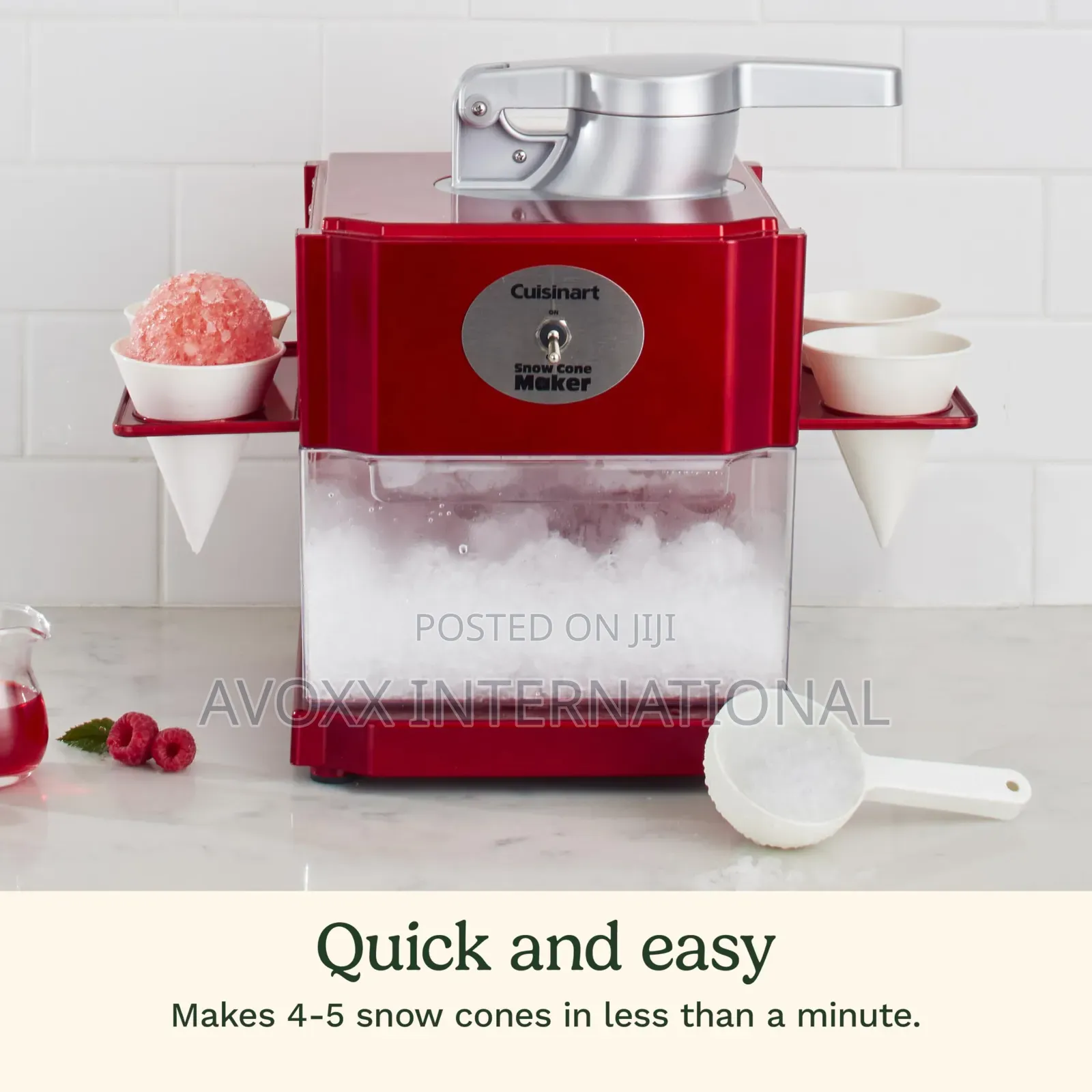 Cuisinart Snow Cone Machine - Makes 5 Icy Cones For Slushie