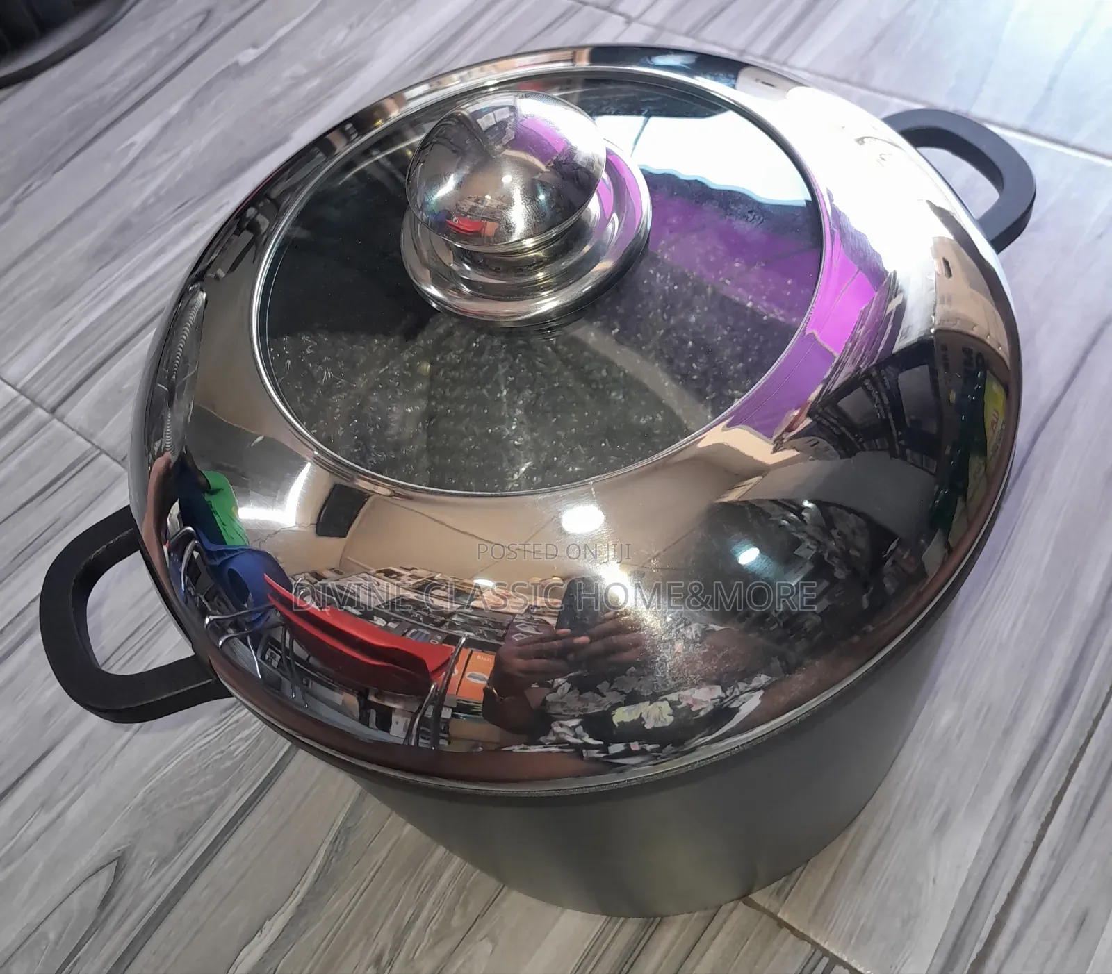 10lit Cooking Pot With Glass Lid