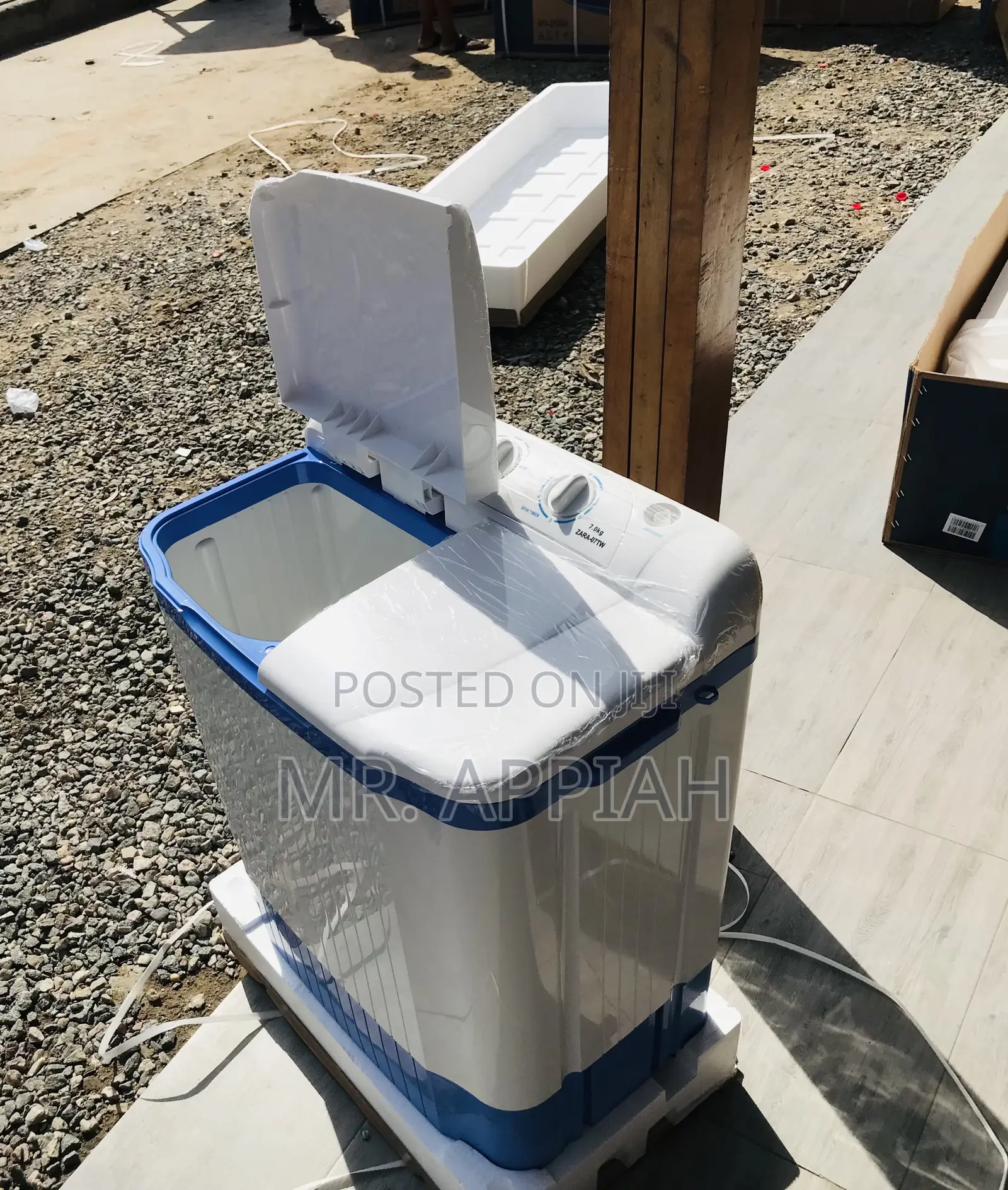 Wash and Spin Quality Zara 7kg Top Load Washing Machine.