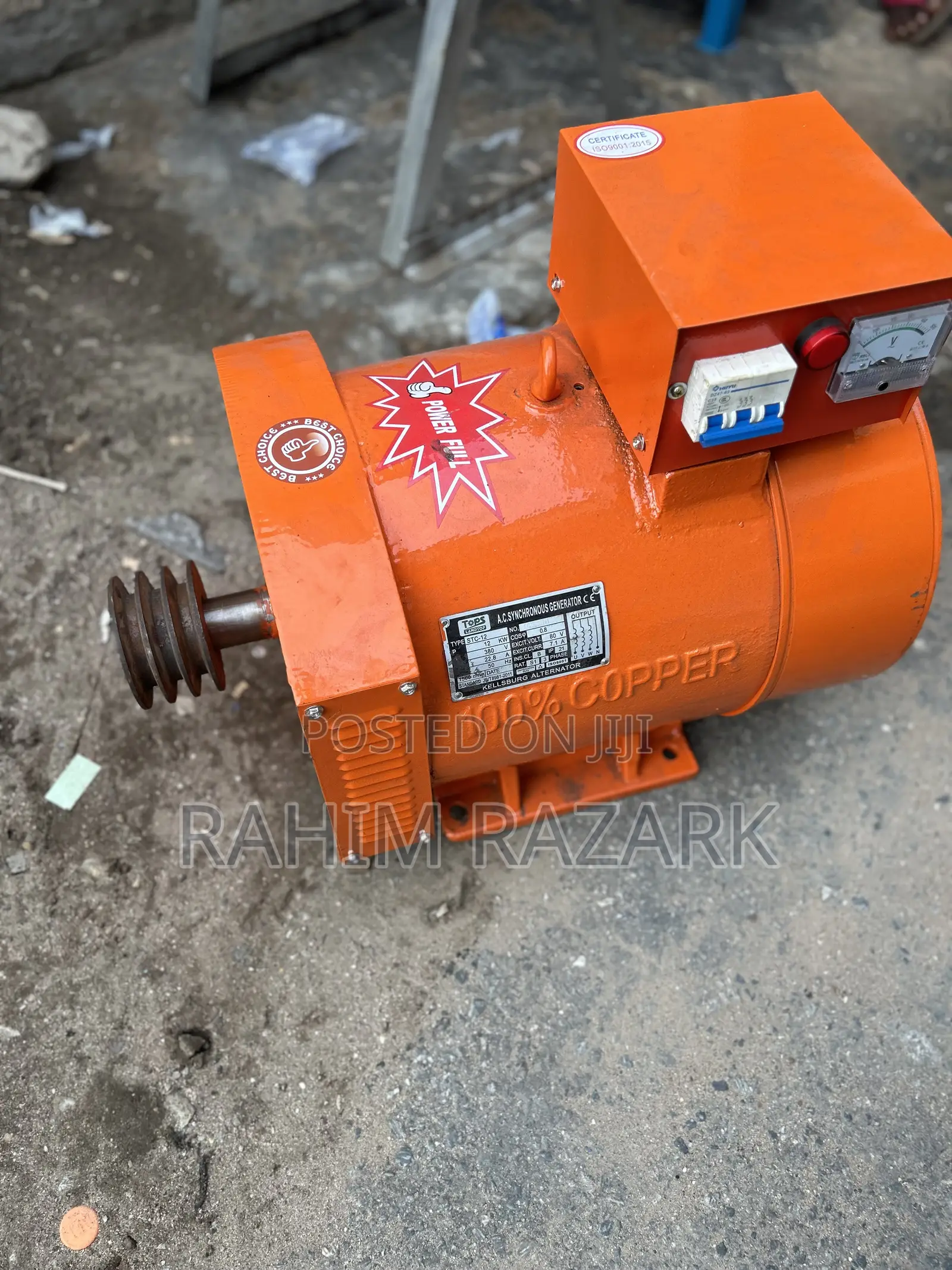 10hp Alternator Single Phase