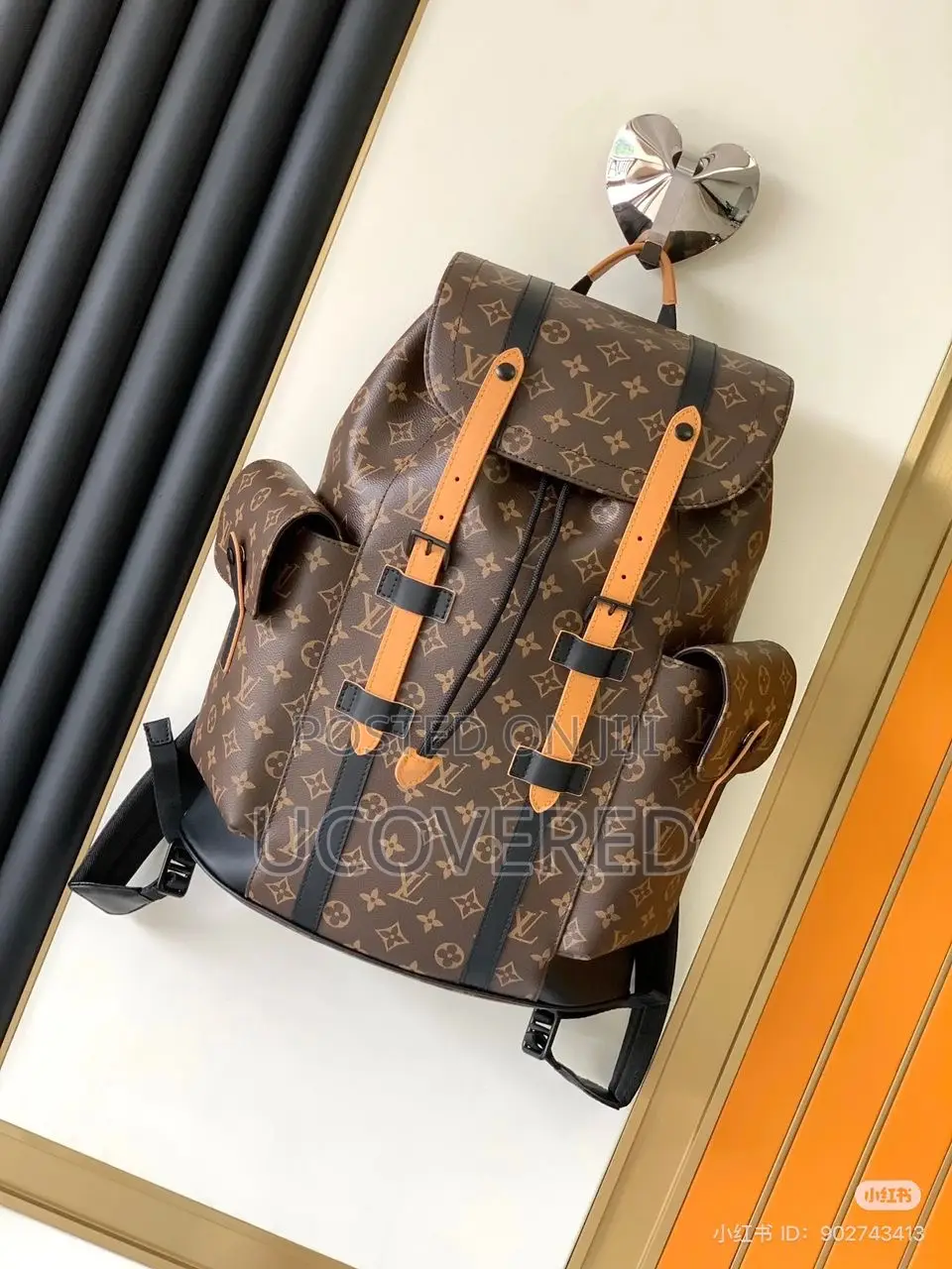 Branded Luxury Leather Backpack