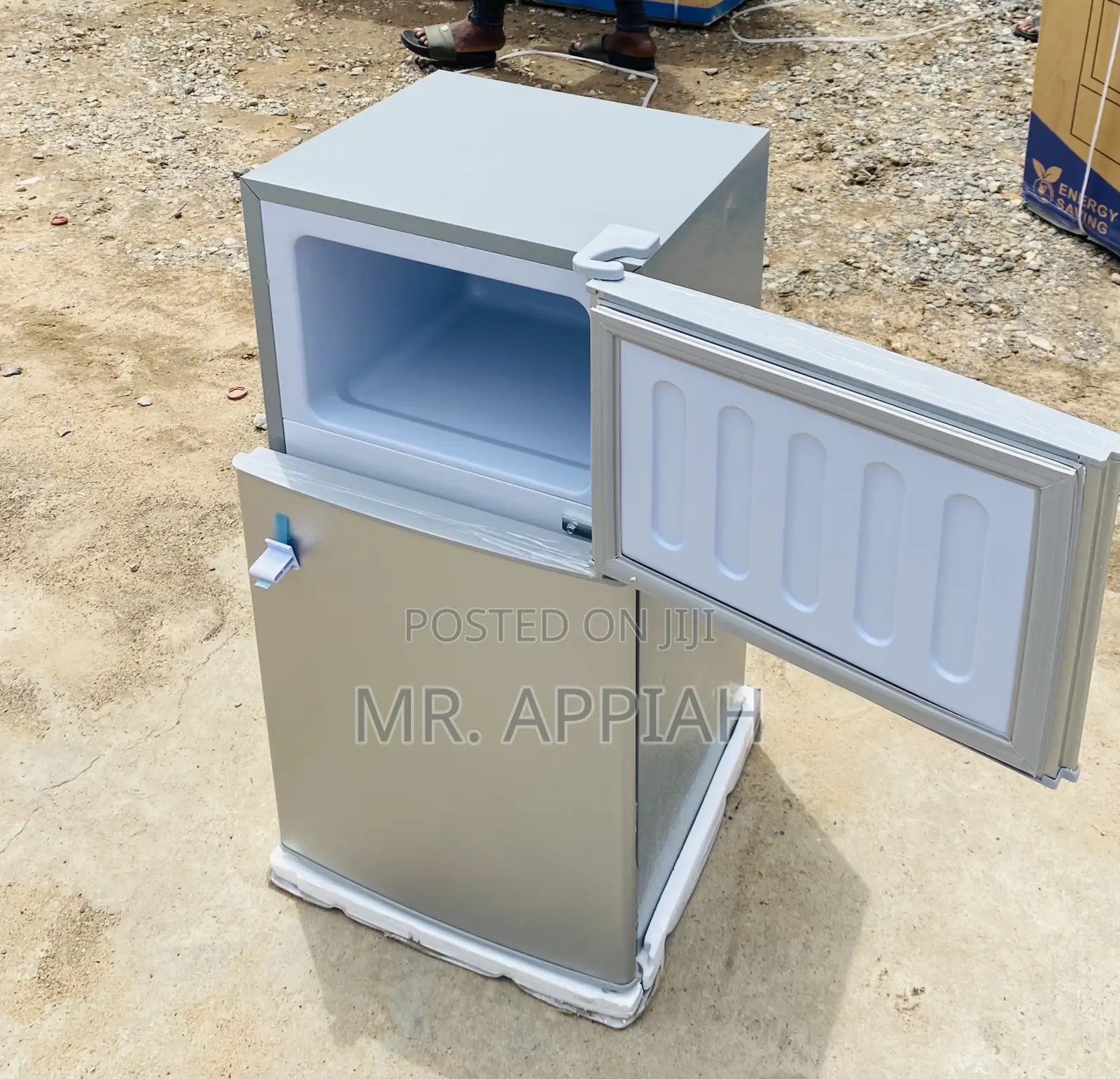 Choose Authentic Nasco NASF2-120 2 Door Fridge(Silver).