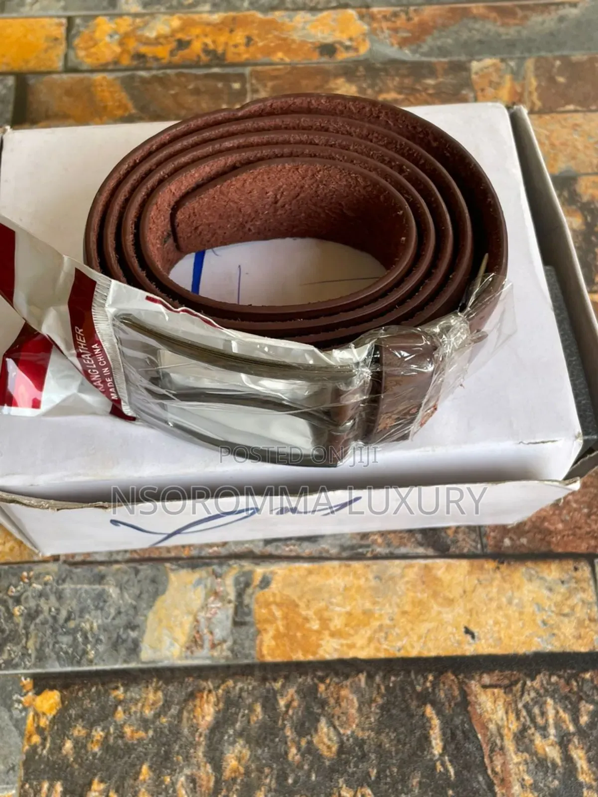 Ombre Finish Belt ( Brown ) for Big Men