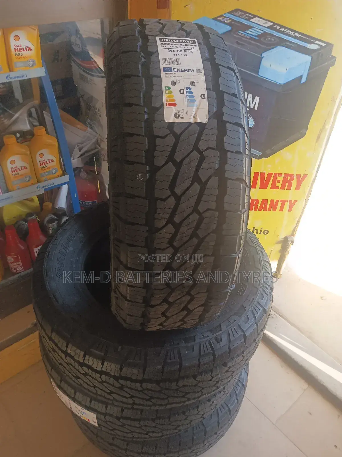 265/60r18 Bridgestone Dueler All Terrain AT002 Tyre Tire